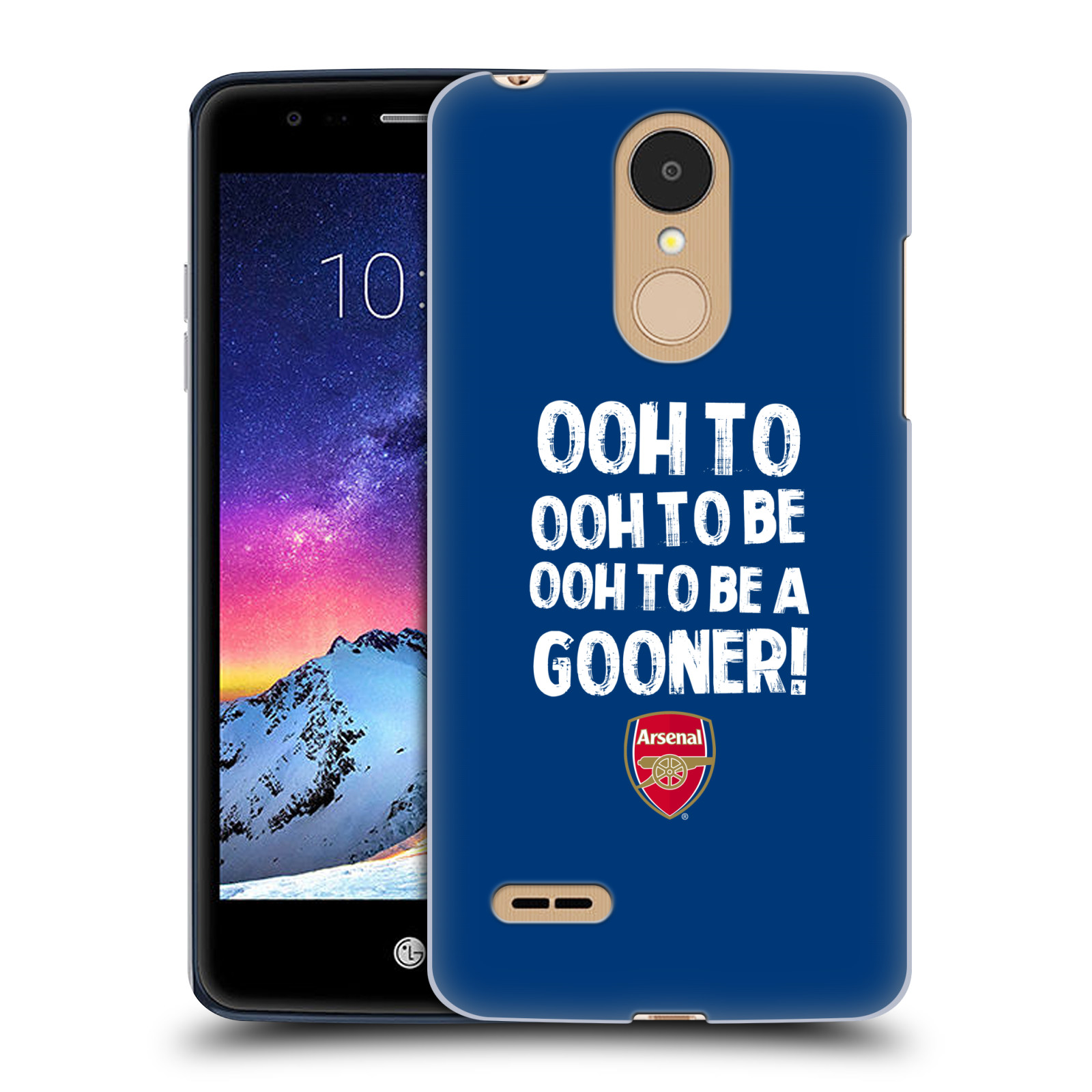 HEAD CASE plastový obal na mobil LG K9 / K8 2018 Fotbalový klub Arsenal Gooners modrý