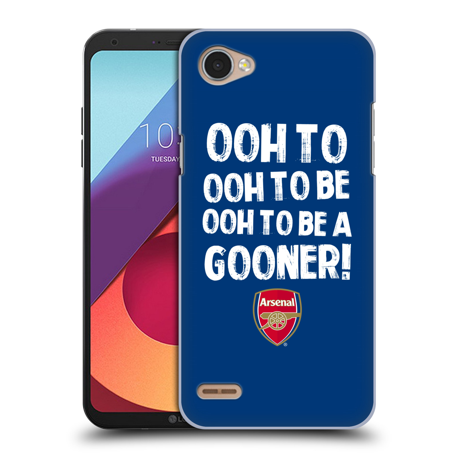 HEAD CASE plastový obal na mobil LG Q6 / Q6 PLUS Fotbalový klub Arsenal Gooners modrý