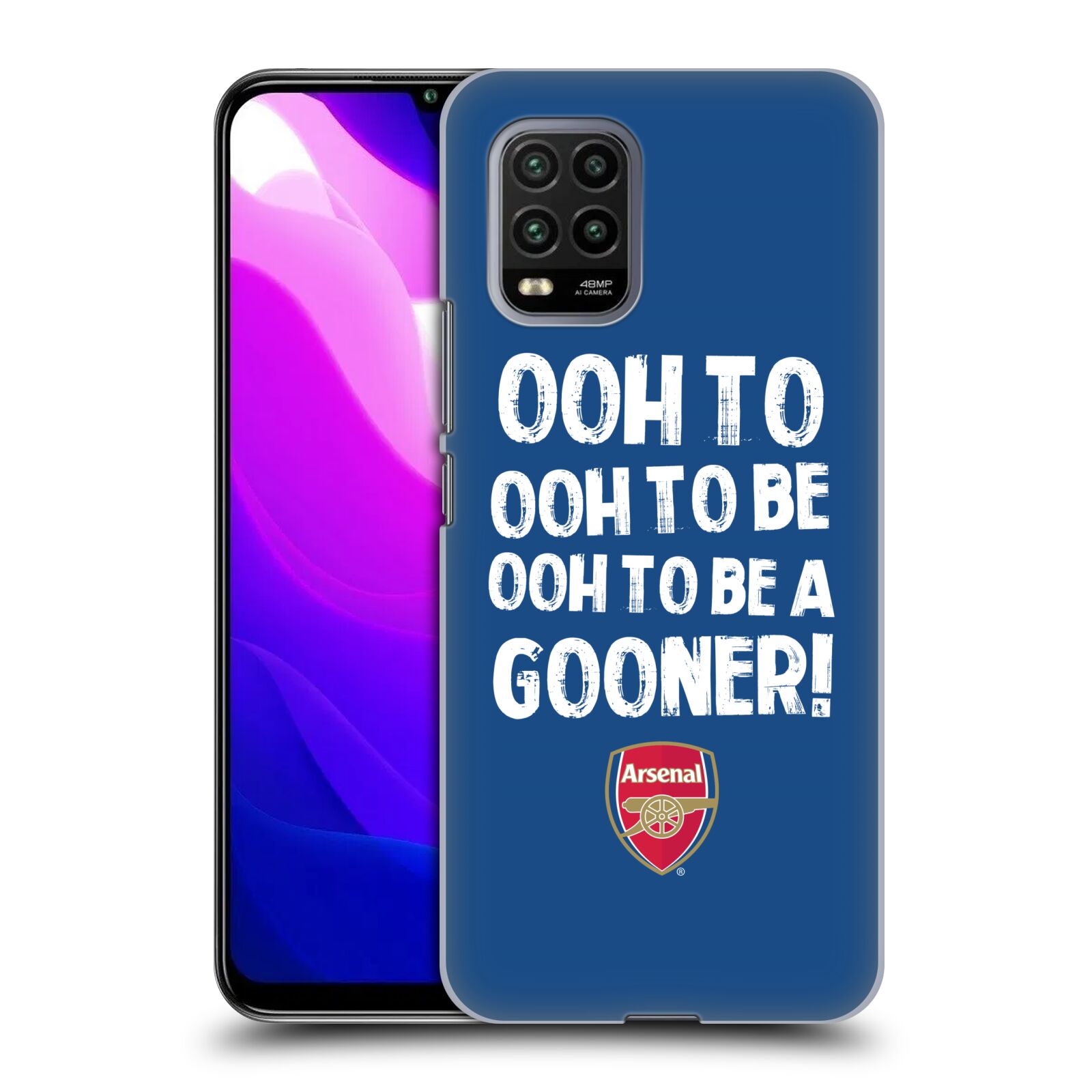 Zadní kryt, obal na mobil Xiaomi Mi 10 LITE Fotbalový klub Arsenal Gooners modrý
