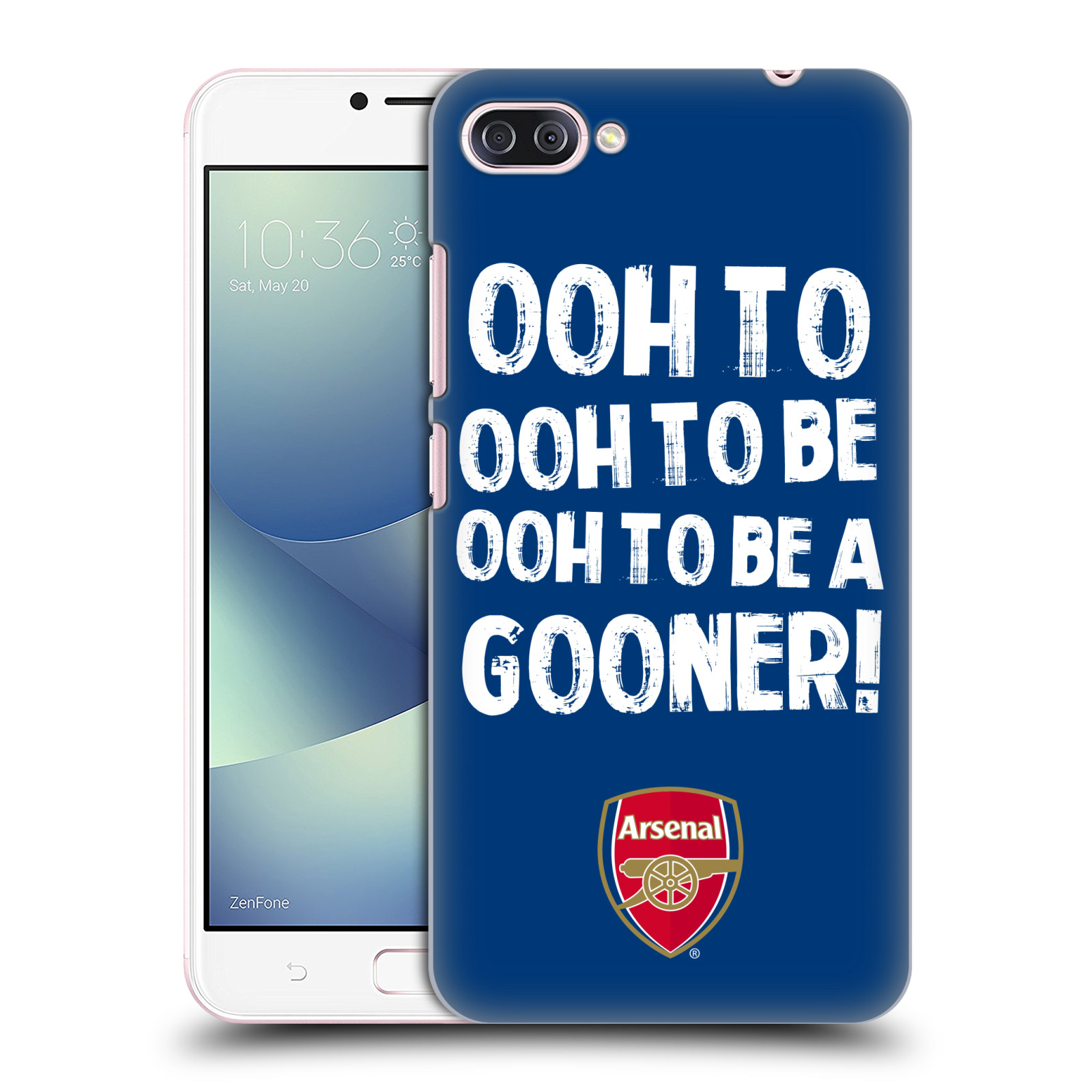HEAD CASE plastový obal na mobil Asus Zenfone 4 MAX ZC554KL Fotbalový klub Arsenal Gooners modrý