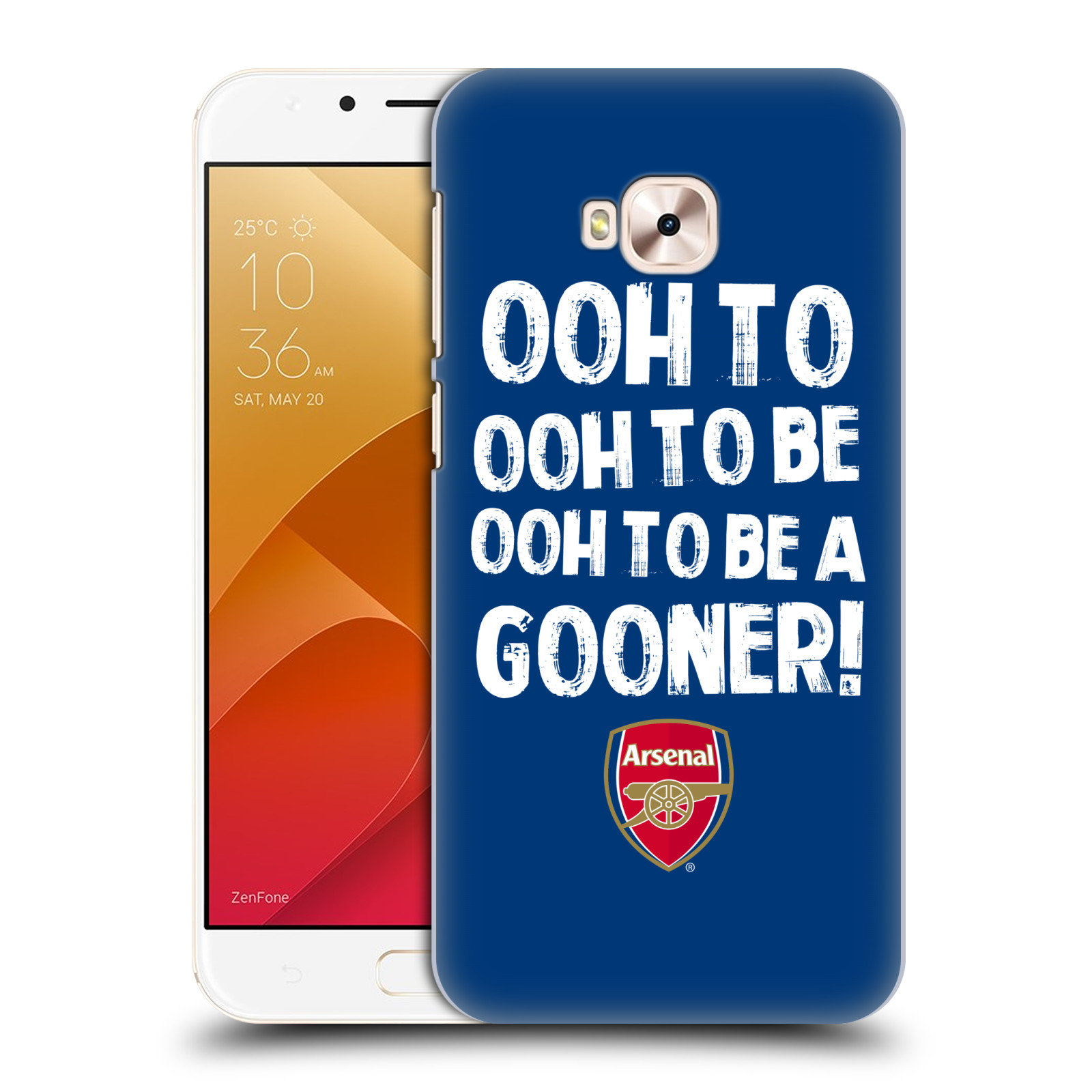 HEAD CASE plastový obal na mobil Asus Zenfone 4 Selfie Pro ZD552KL Fotbalový klub Arsenal Gooners modrý
