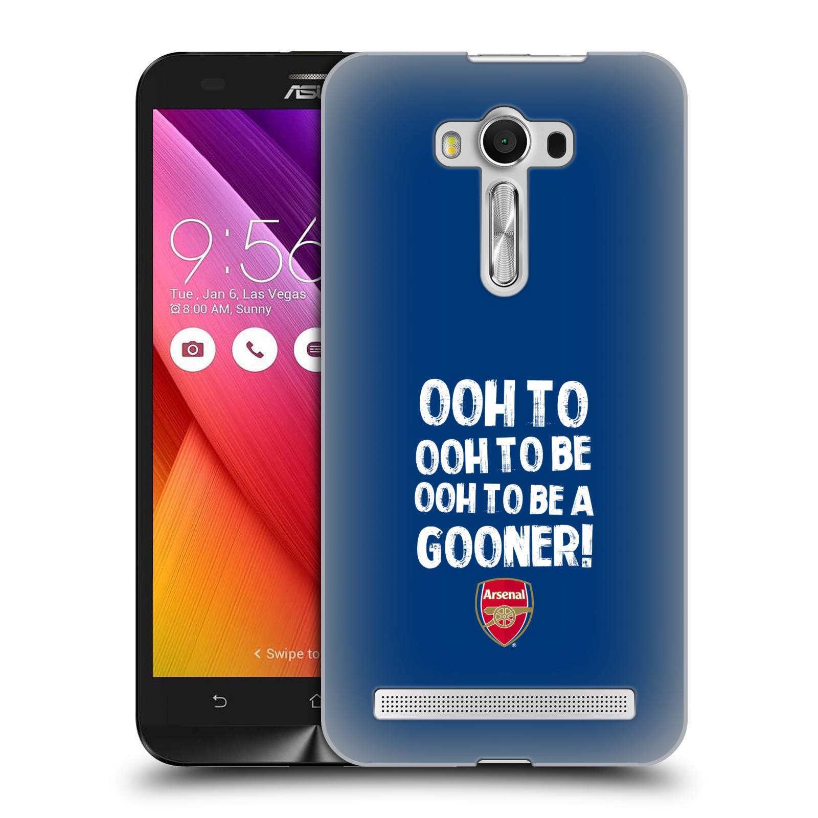 HEAD CASE plastový obal na mobil Asus Zenfone 2 LASER (5,5 displej ZE550KL) Fotbalový klub Arsenal Gooners modrý