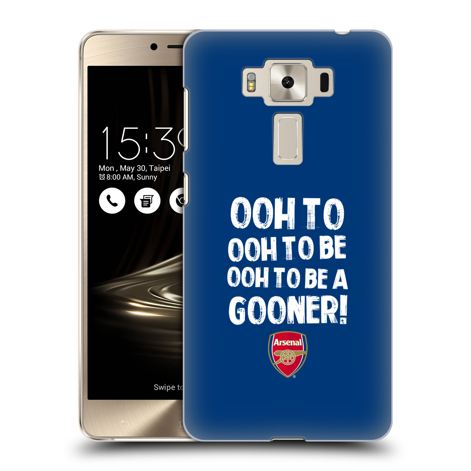 HEAD CASE plastový obal na mobil Asus Zenfone 3 DELUXE ZS550KL Fotbalový klub Arsenal Gooners modrý