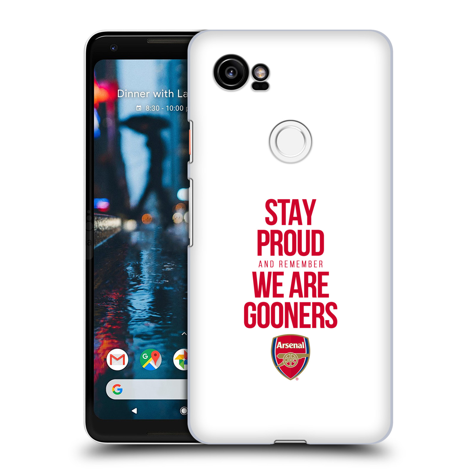 HEAD CASE plastový obal na mobil Google Pixel 2 XL Fotbalový klub Arsenal hrdost bílé pozadí