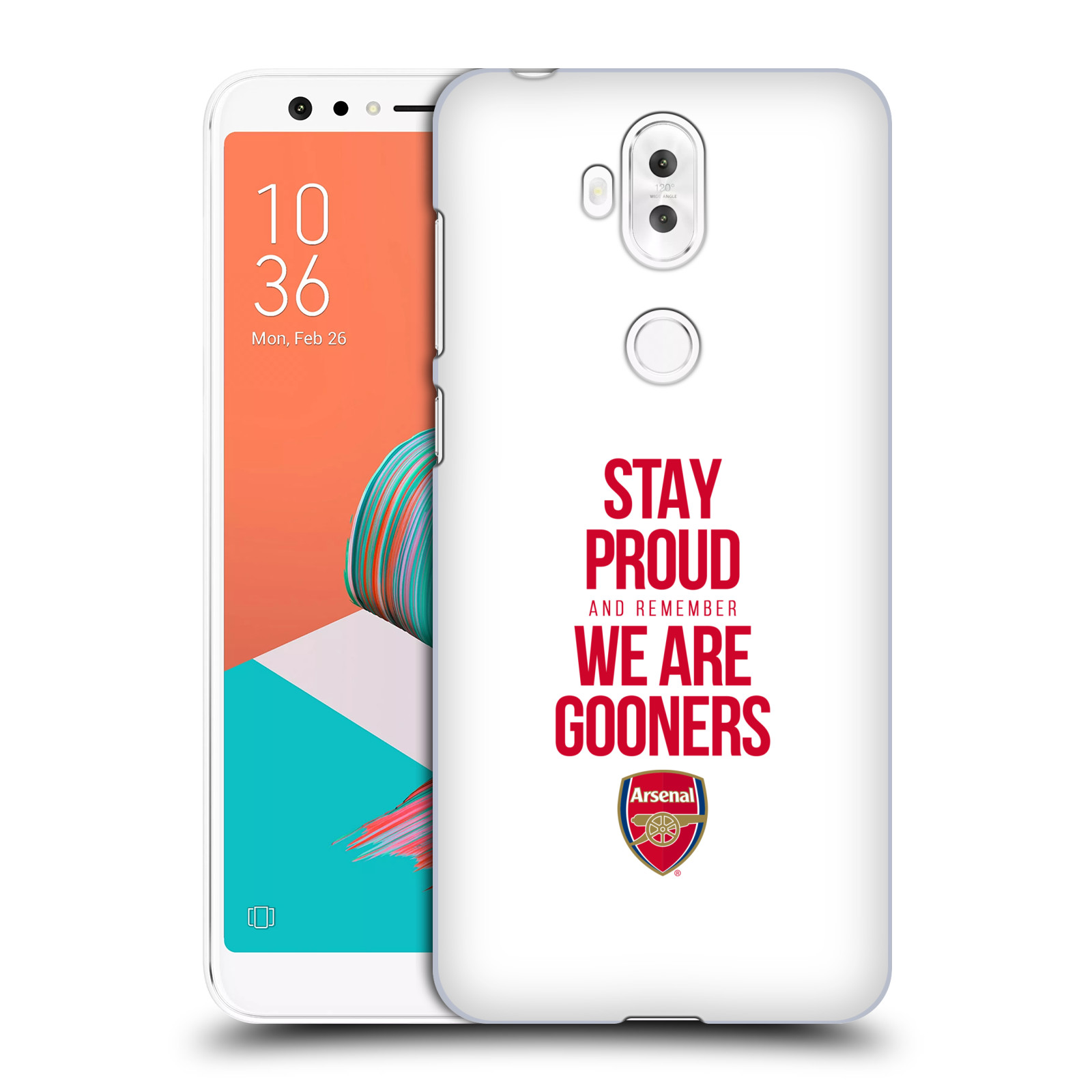 HEAD CASE plastový obal na mobil Asus Zenfone 5 LITE ZC600KL Fotbalový klub Arsenal hrdost bílé pozadí