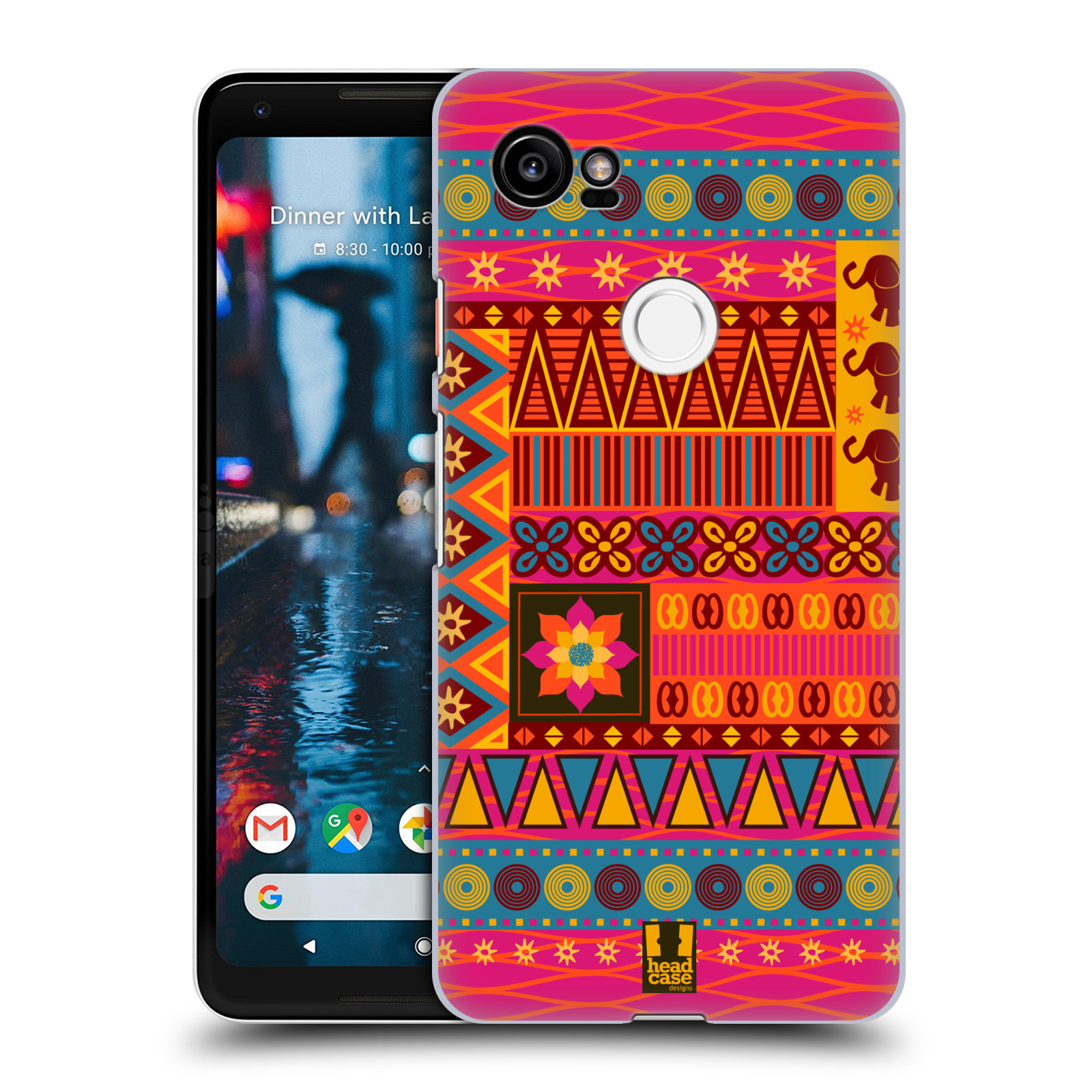 HEAD CASE plastový obal na mobil Google Pixel 2 XL vzor Africké motivy 2 KRÁSA