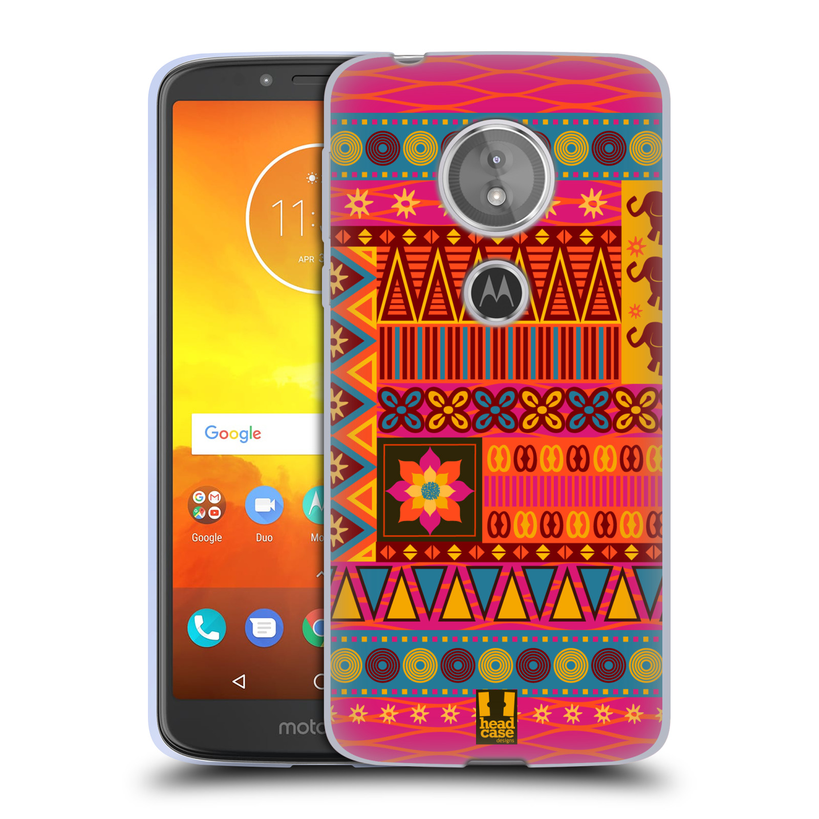 HEAD CASE silikonový obal na mobil Motorola Moto E5 vzor Africké motivy 2 KRÁSA