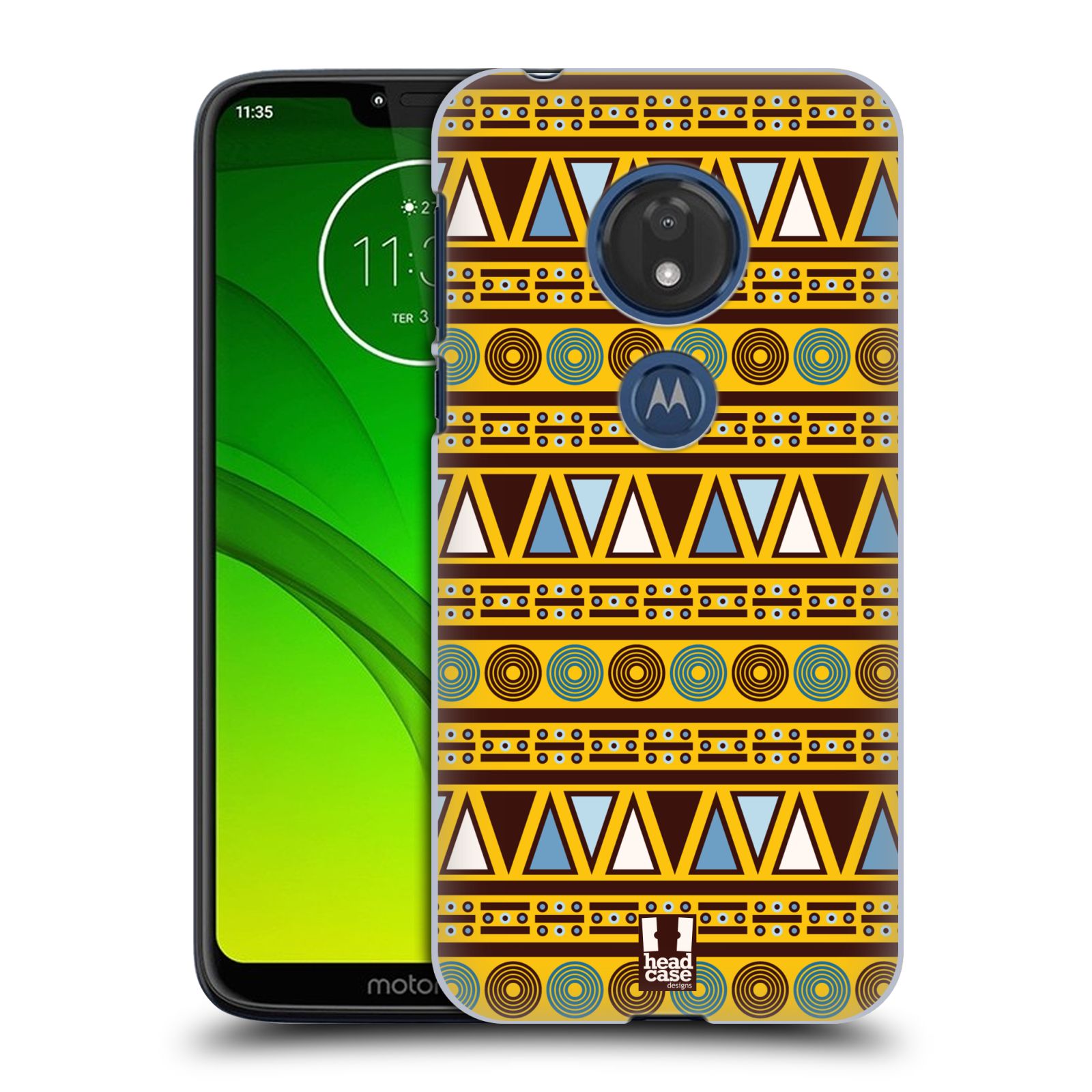 Pouzdro na mobil Motorola Moto G7 Play vzor Africké motivy 2 KULTURA
