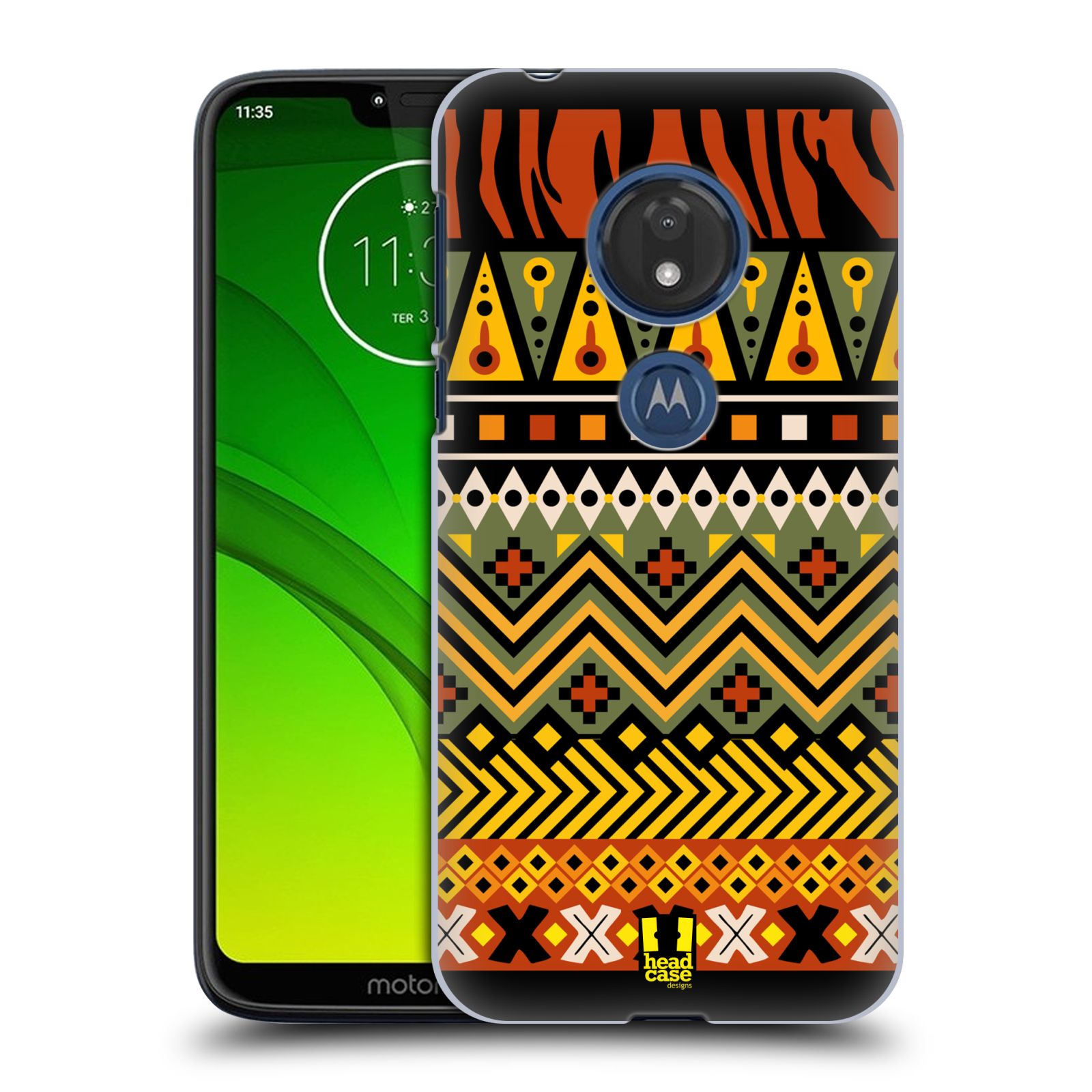 Pouzdro na mobil Motorola Moto G7 Play vzor Africké motivy 2 DŽUNGLE