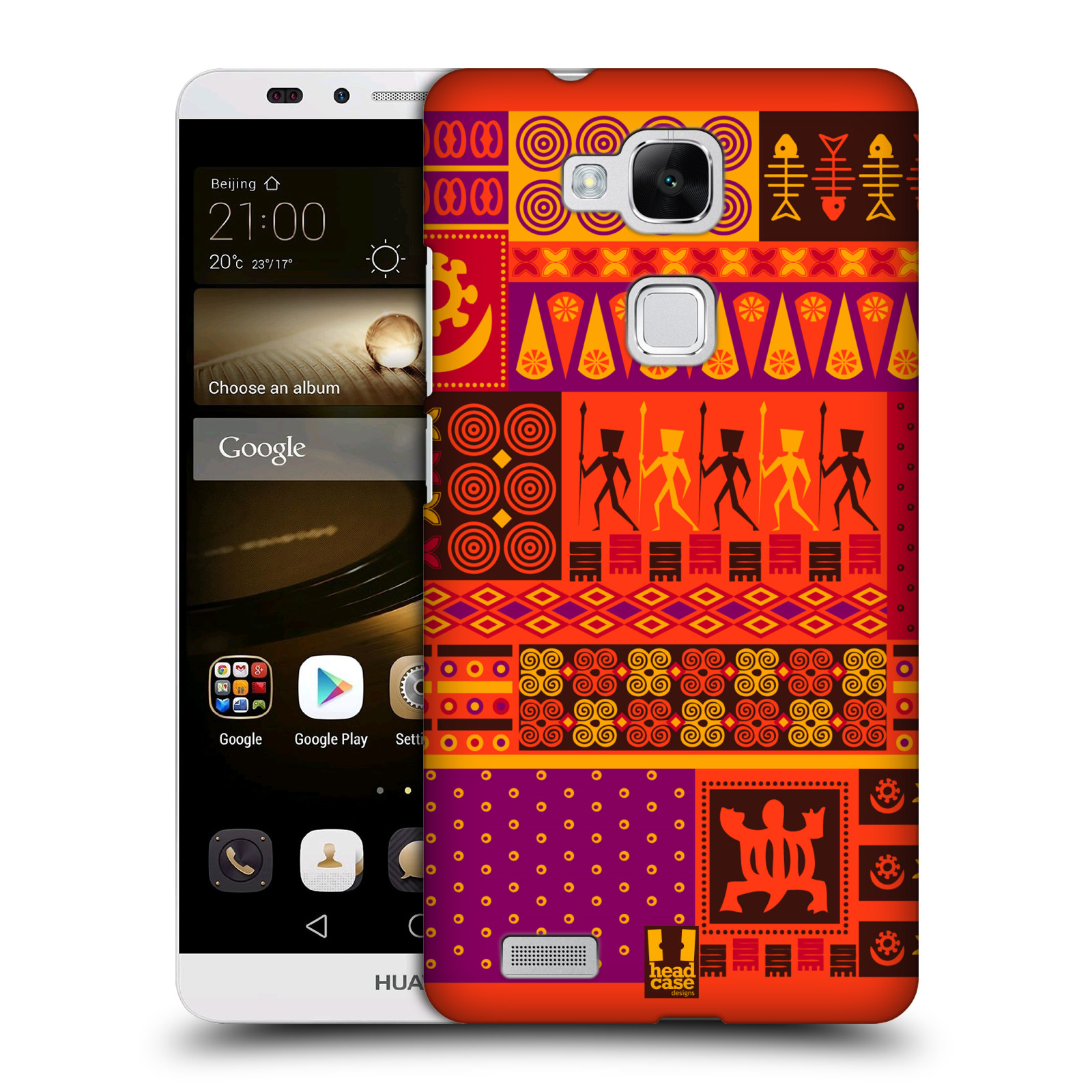HEAD CASE plastový obal na mobil Huawei Mate 7 vzor Africké motivy 2 SAFARI západ slunce