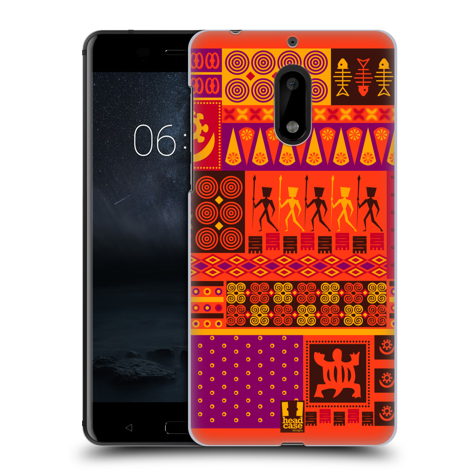 HEAD CASE plastový obal na mobil Nokia 6 vzor Africké motivy 2 SAFARI západ slunce