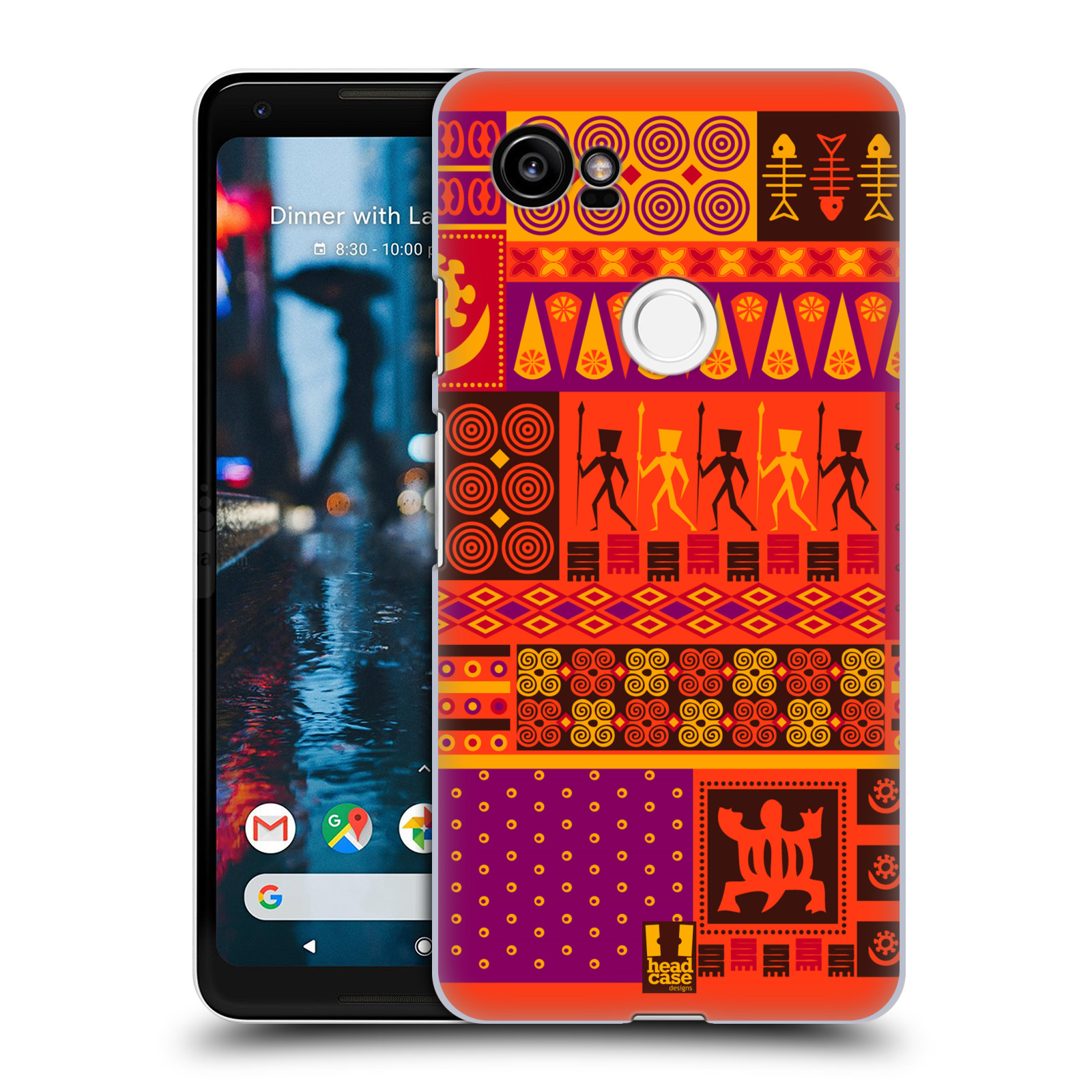 HEAD CASE plastový obal na mobil Google Pixel 2 XL vzor Africké motivy 2 SAFARI západ slunce
