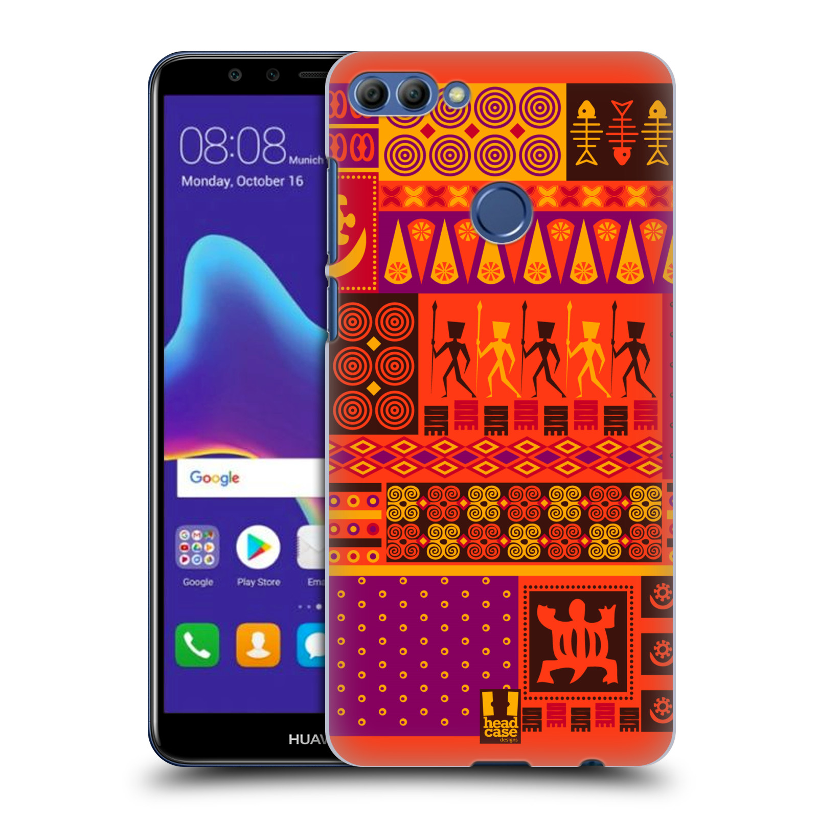 HEAD CASE plastový obal na mobil Huawei Y9 2018 vzor Africké motivy 2 SAFARI západ slunce