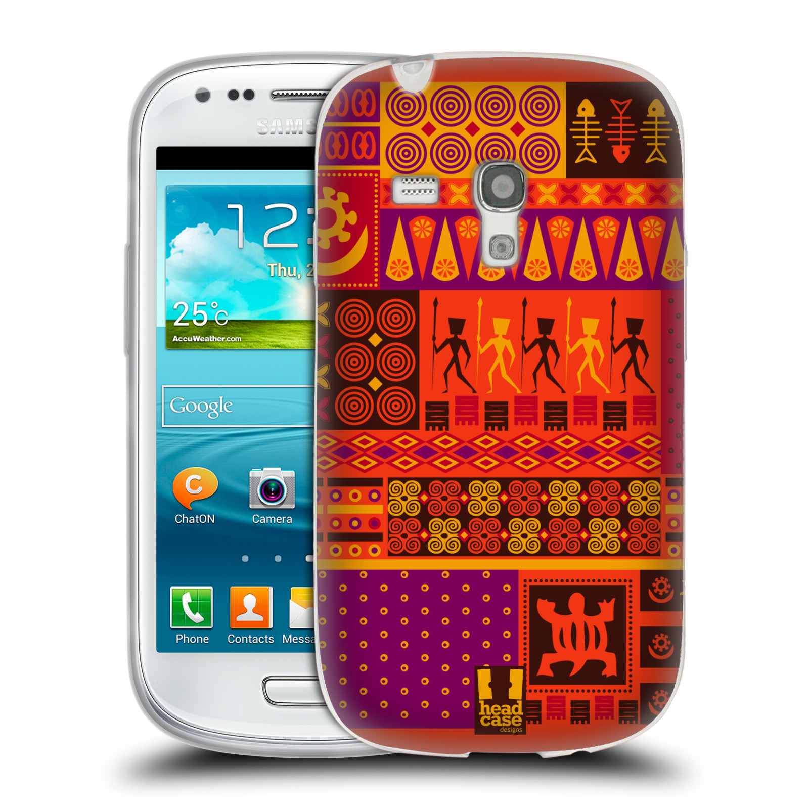HEAD CASE silikonový obal na mobil Samsung Galaxy S3 MINI i8190 vzor Africké motivy 2 SAFARI západ slunce