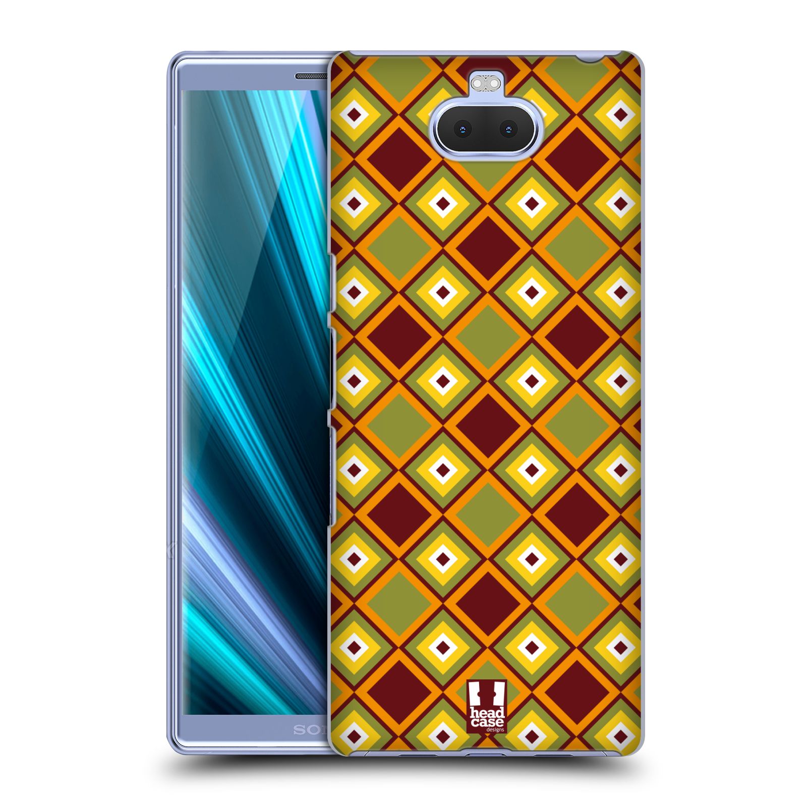 Pouzdro na mobil Sony Xperia 10 - Head Case - vzor Africké motivy DIAMANT