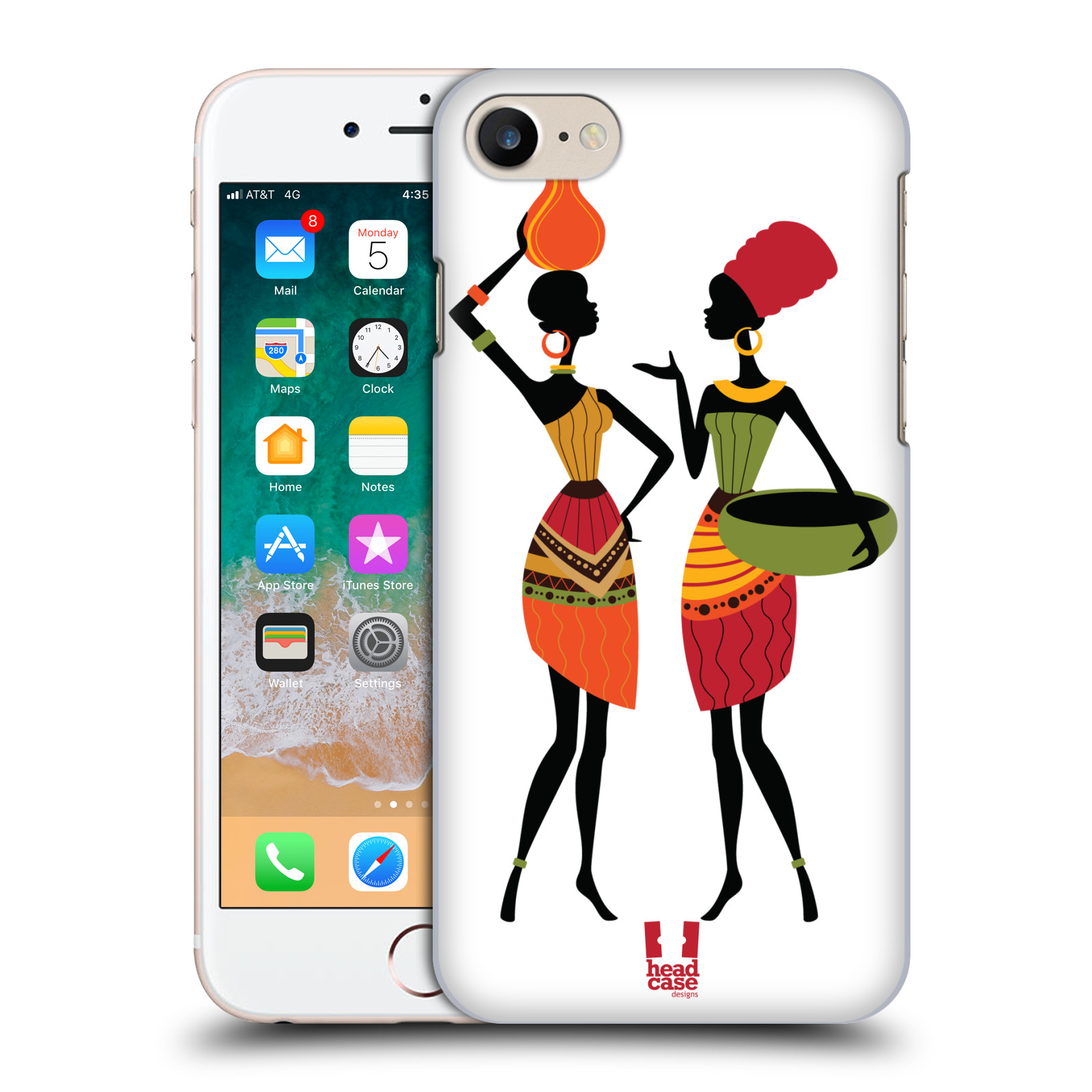 HEAD CASE plastový obal na mobil Apple Iphone 7 vzor Africké motivy DRBNY