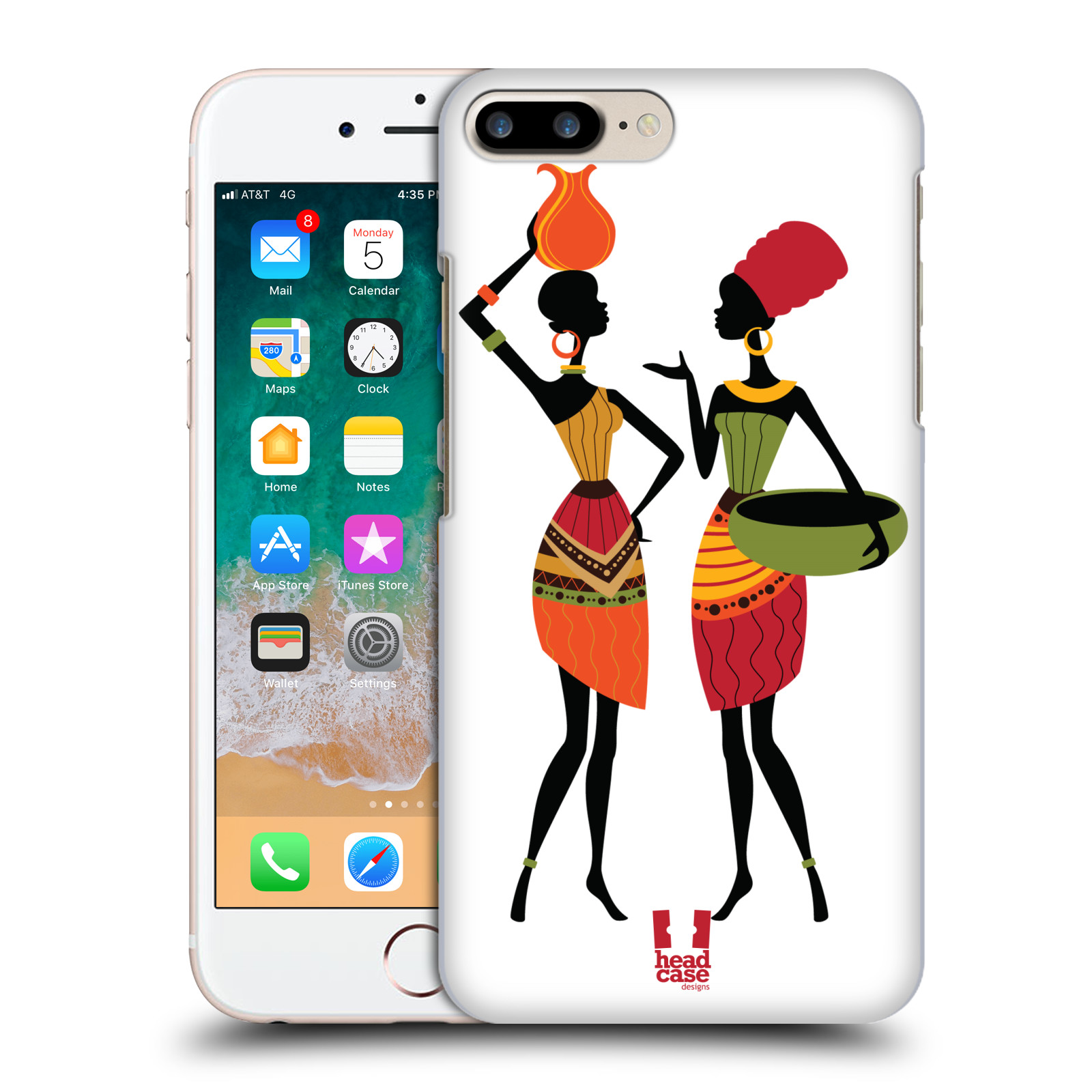 HEAD CASE plastový obal na mobil Apple Iphone 7 PLUS vzor Africké motivy DRBNY