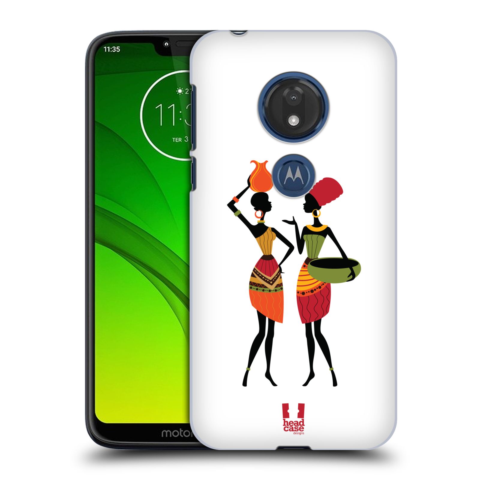 Pouzdro na mobil Motorola Moto G7 Play vzor Africké motivy DRBNY