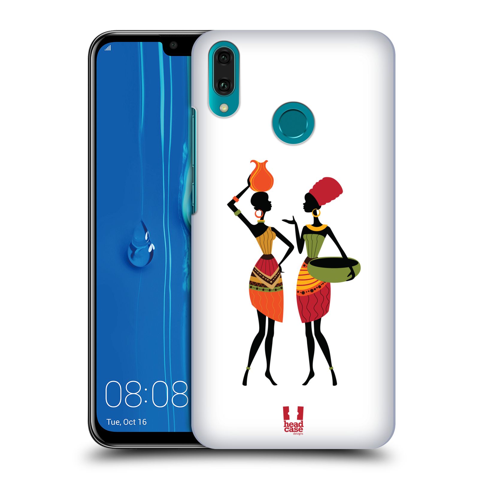 Pouzdro na mobil Huawei Y9 2019 - HEAD CASE - vzor Africké motivy DRBNY