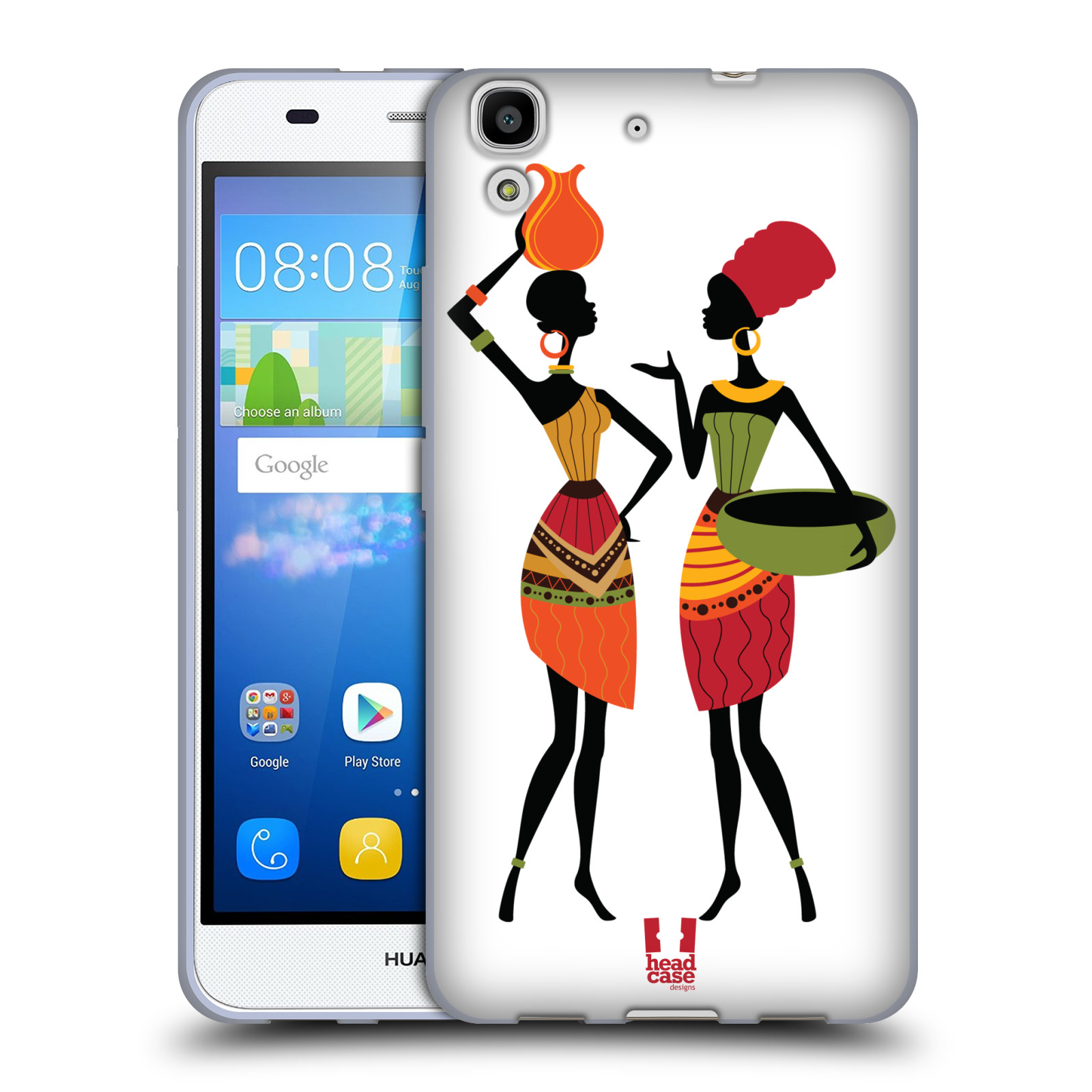 HEAD CASE silikonový obal na mobil HUAWEI Y6 vzor Africké motivy DRBNY