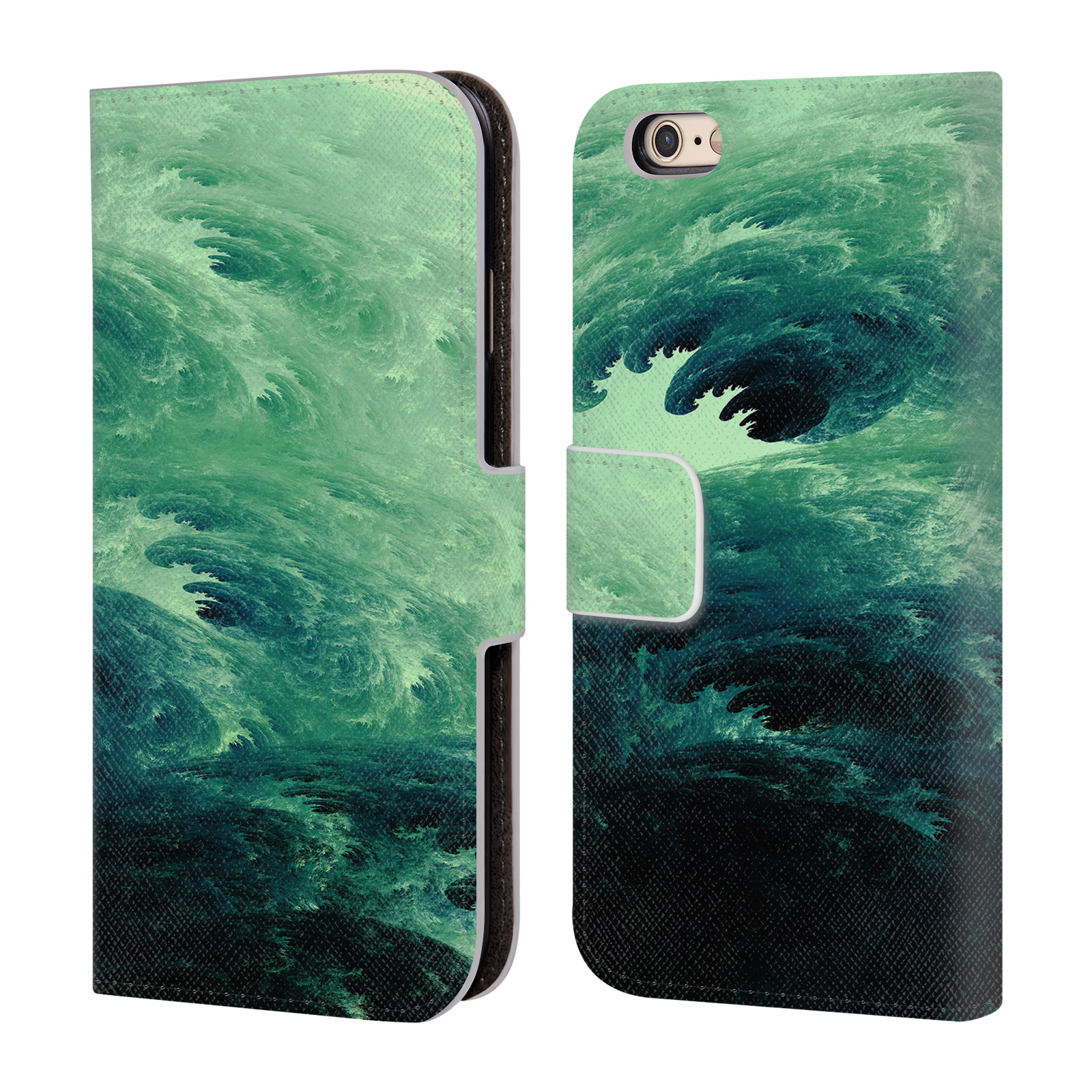 Pouzdro HEAD CASE pro mobil Apple Iphone 6 / 6S - Andi Greyscale umělec divoký oceán