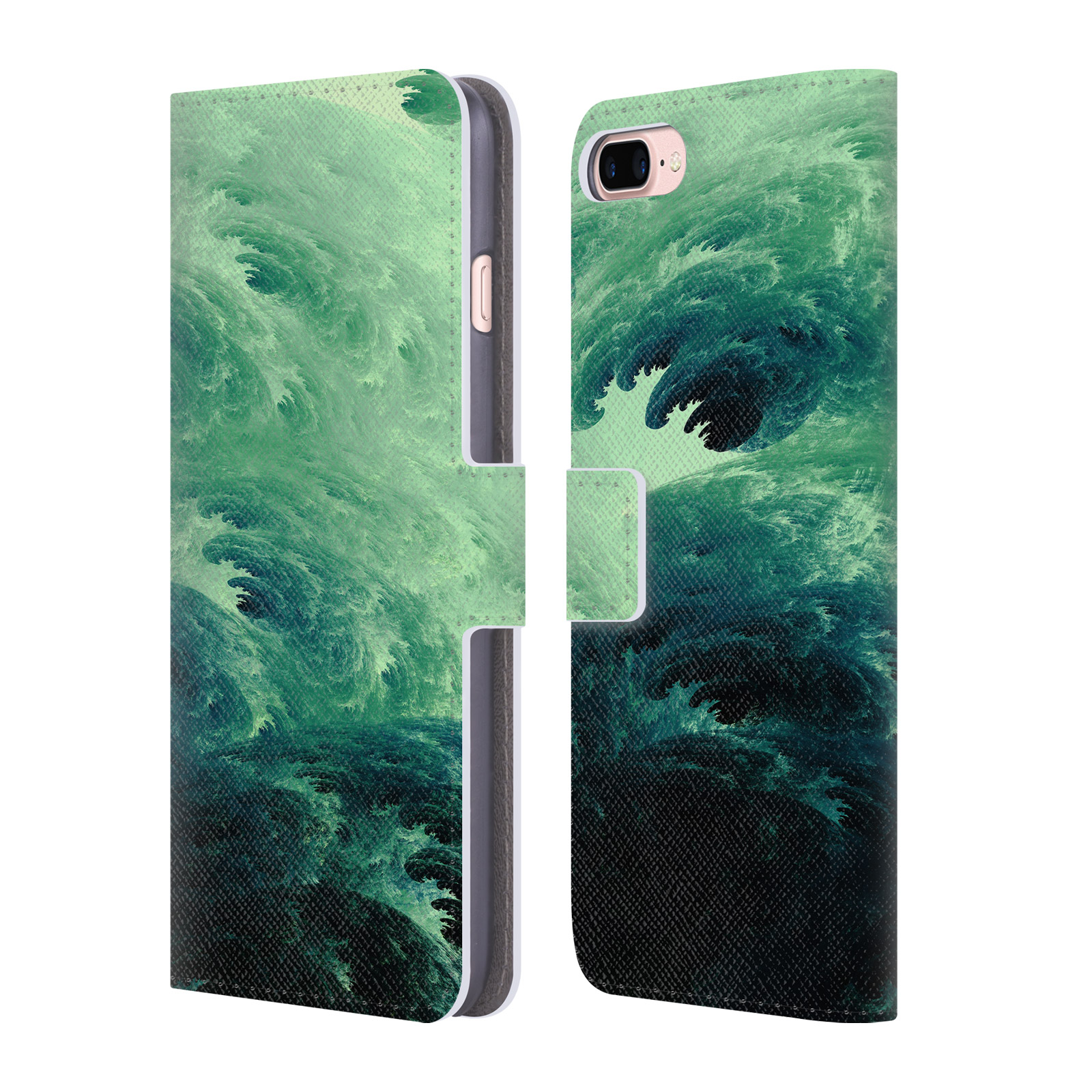 Pouzdro HEAD CASE pro mobil Apple Iphone 7+/8+ - Andi Greyscale umělec divoký oceán