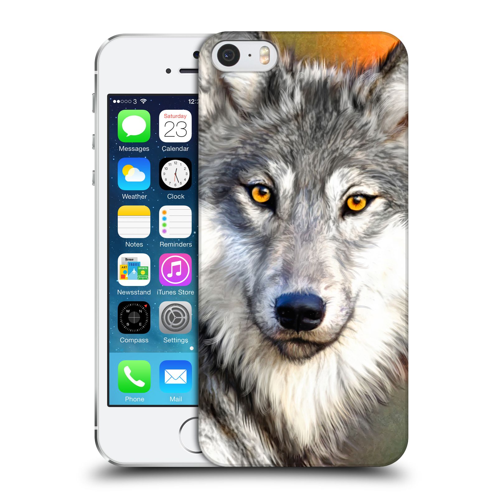 Zadní obal pro mobil Apple Iphone 5/5S/SE 2015 - HEAD CASE - Aimee Stewart - Pohled Vlka