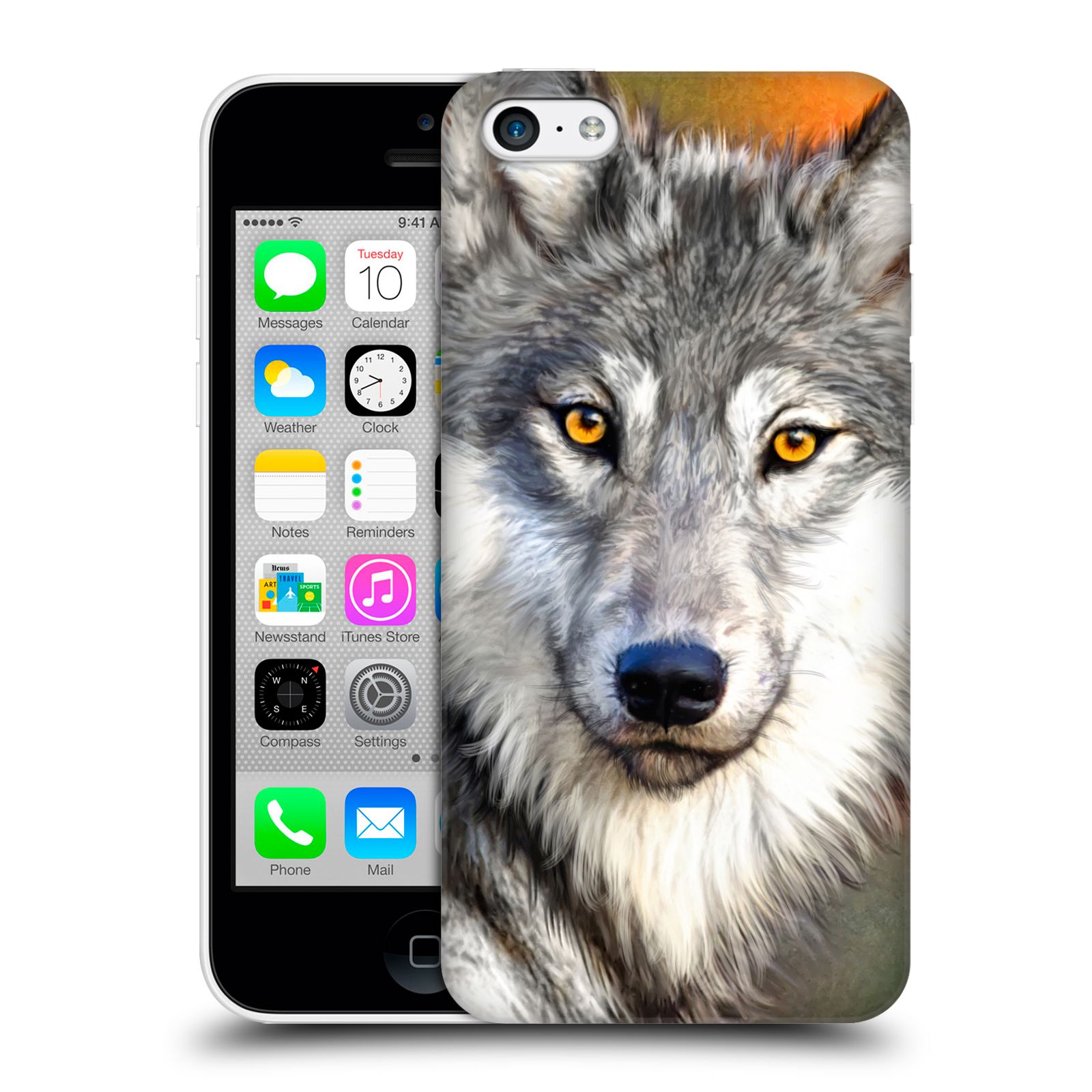 Zadní obal pro mobil Apple Iphone 5C - HEAD CASE - Aimee Stewart - Pohled Vlka