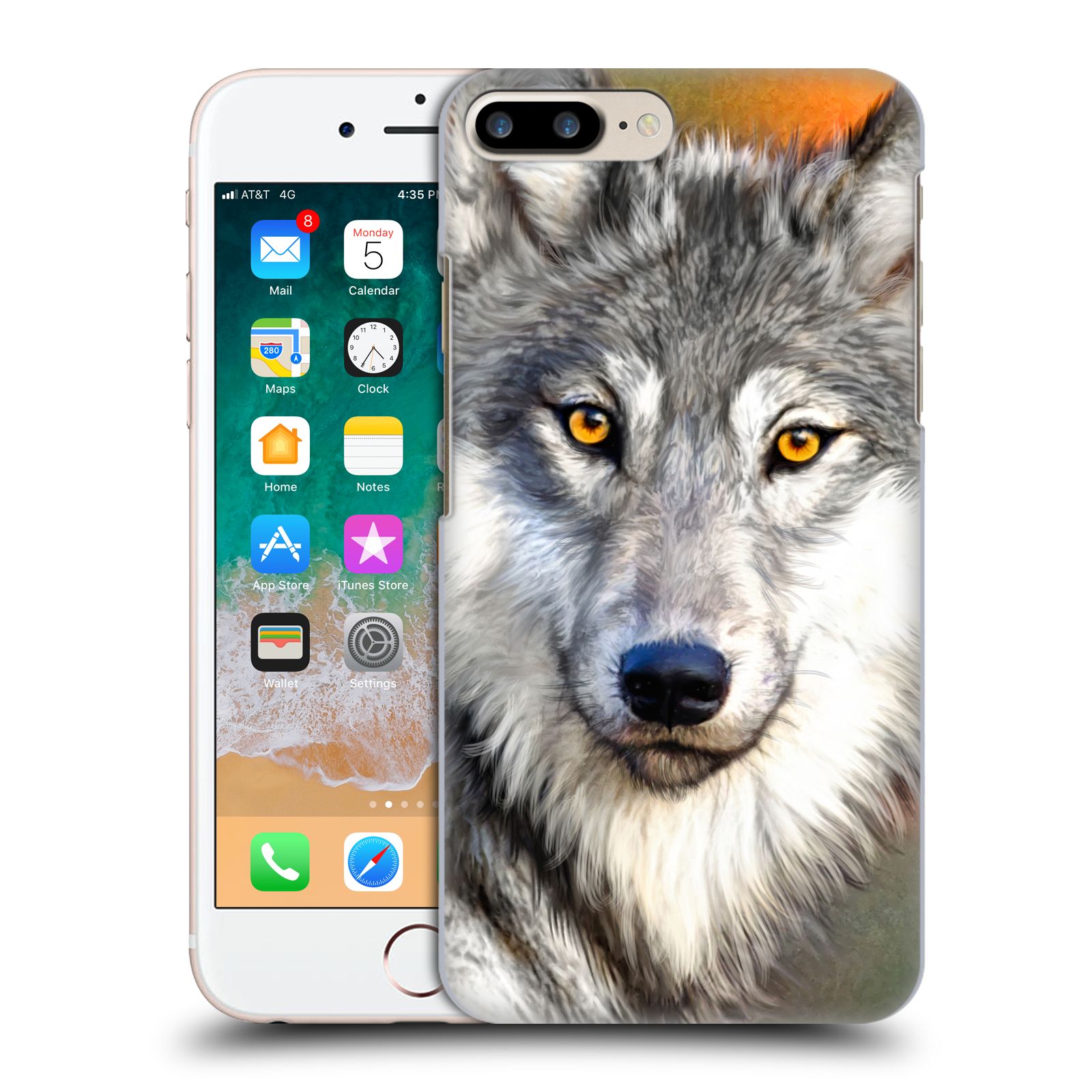 Zadní obal pro mobil Apple Iphone 7+ /  8+ - HEAD CASE - Aimee Stewart - Pohled Vlka
