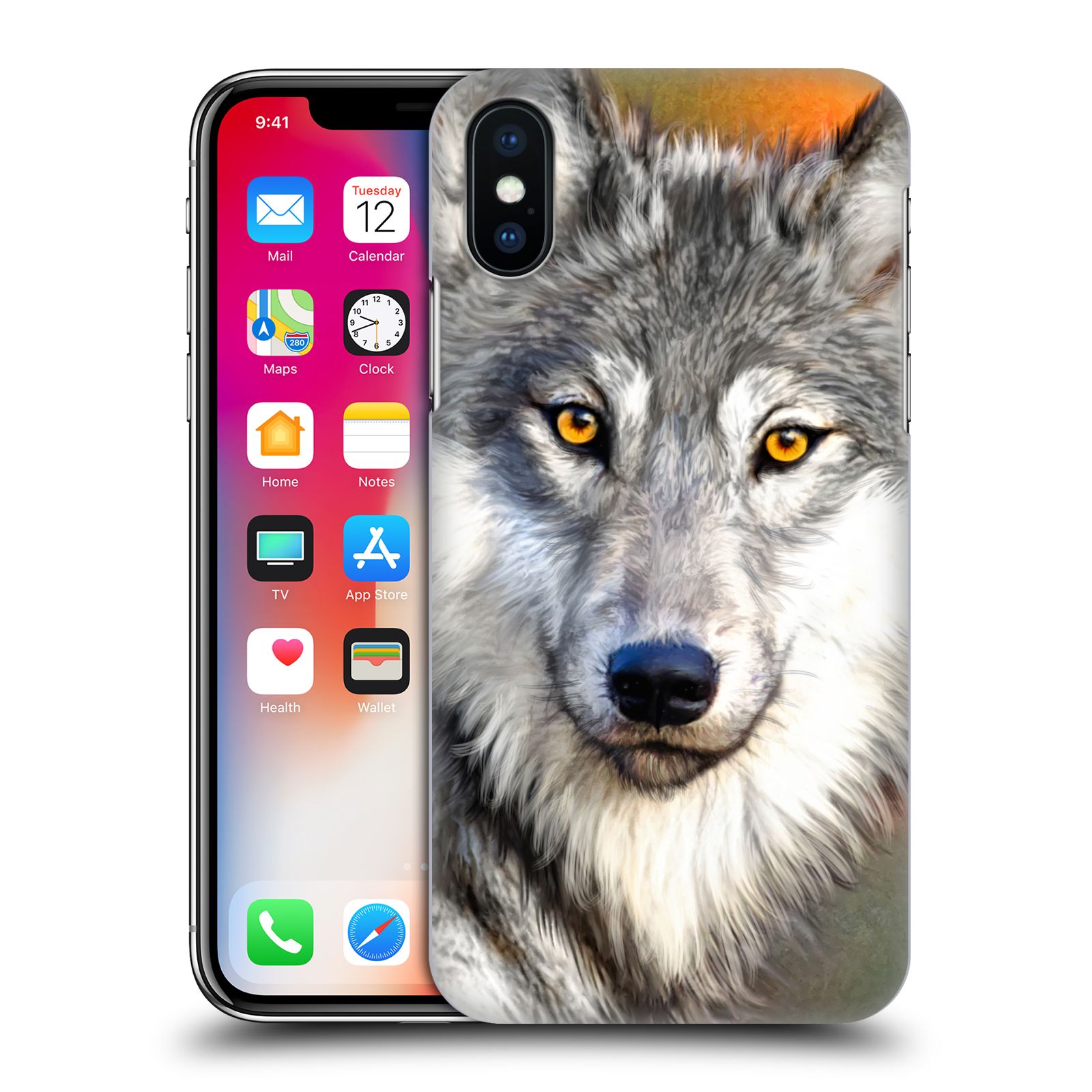 Zadní obal pro mobil Apple Iphone X / XS - HEAD CASE - Aimee Stewart - Pohled Vlka