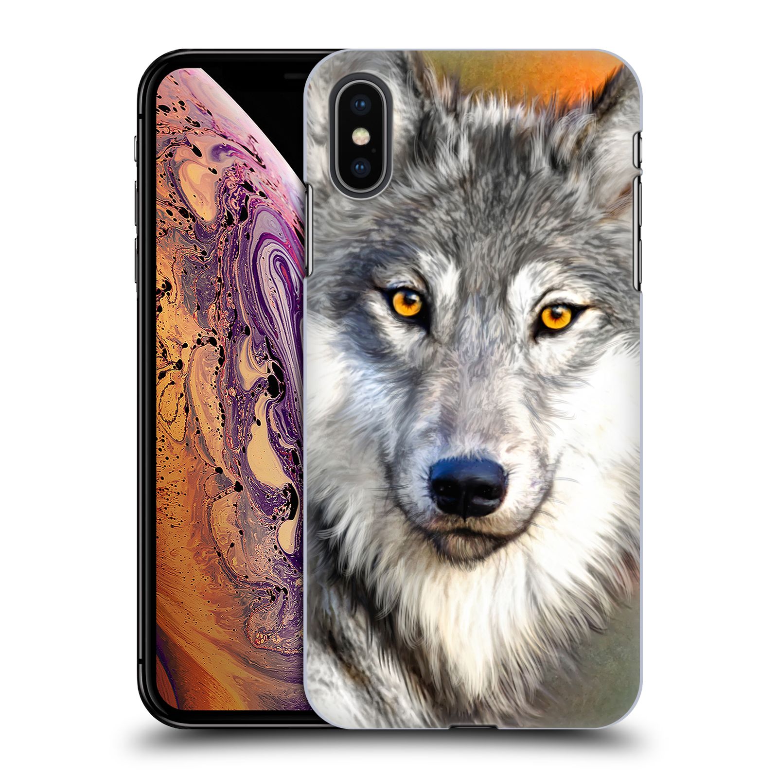 Zadní obal pro mobil Apple Iphone XS MAX - HEAD CASE - Aimee Stewart - Pohled Vlka