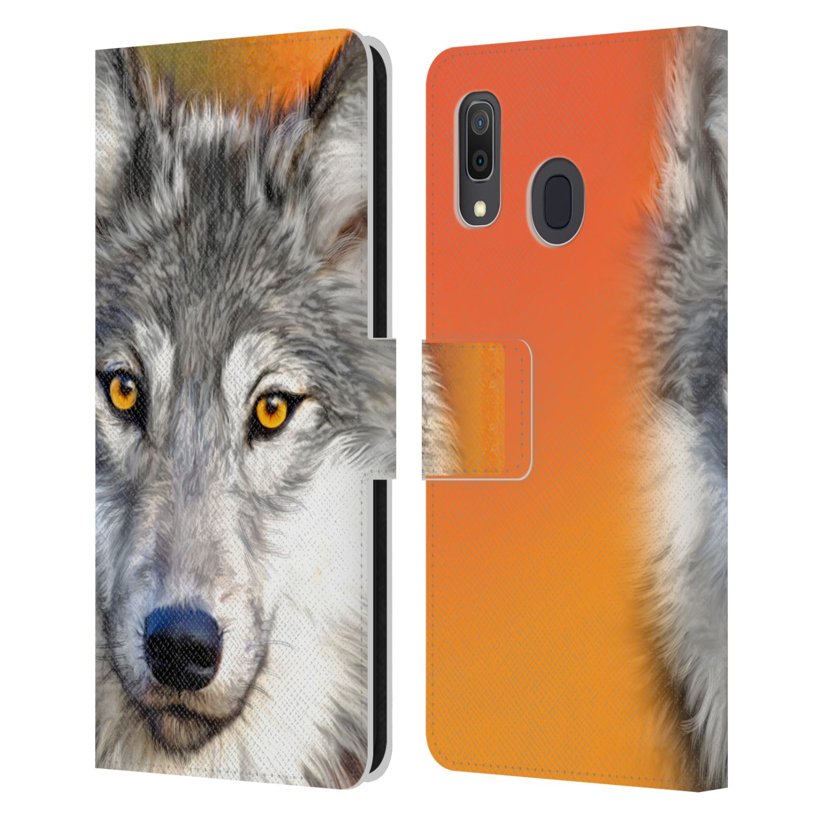 Pouzdro HEAD CASE na mobil Samsung Galaxy A33 5G  vlk oranžová