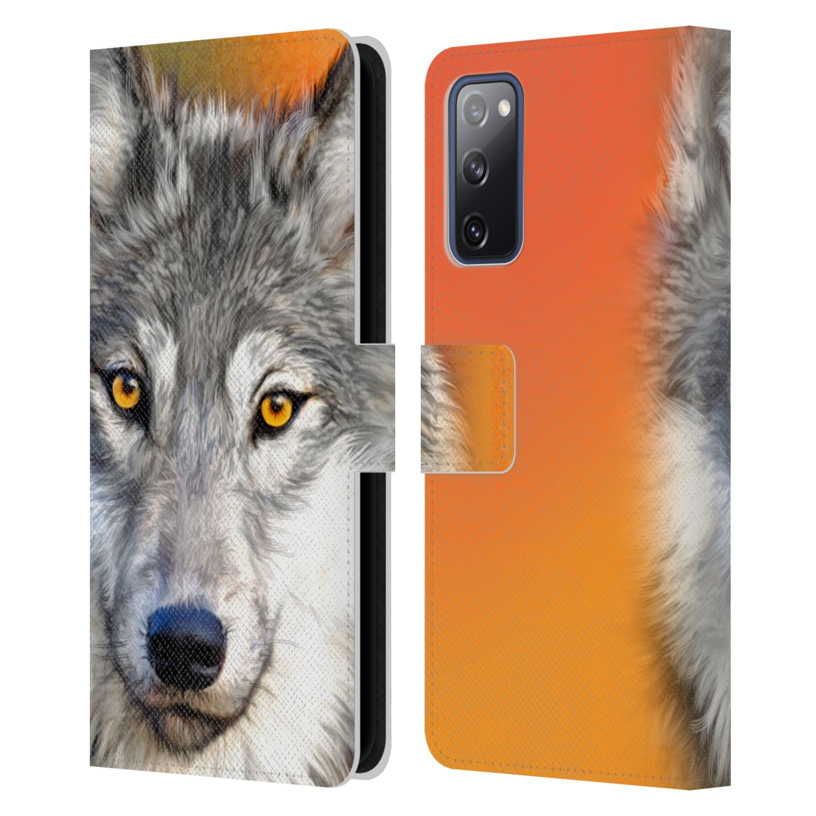 Pouzdro HEAD CASE na mobil Samsung Galaxy S20 FE / S20 FE 5G  vlk oranžová