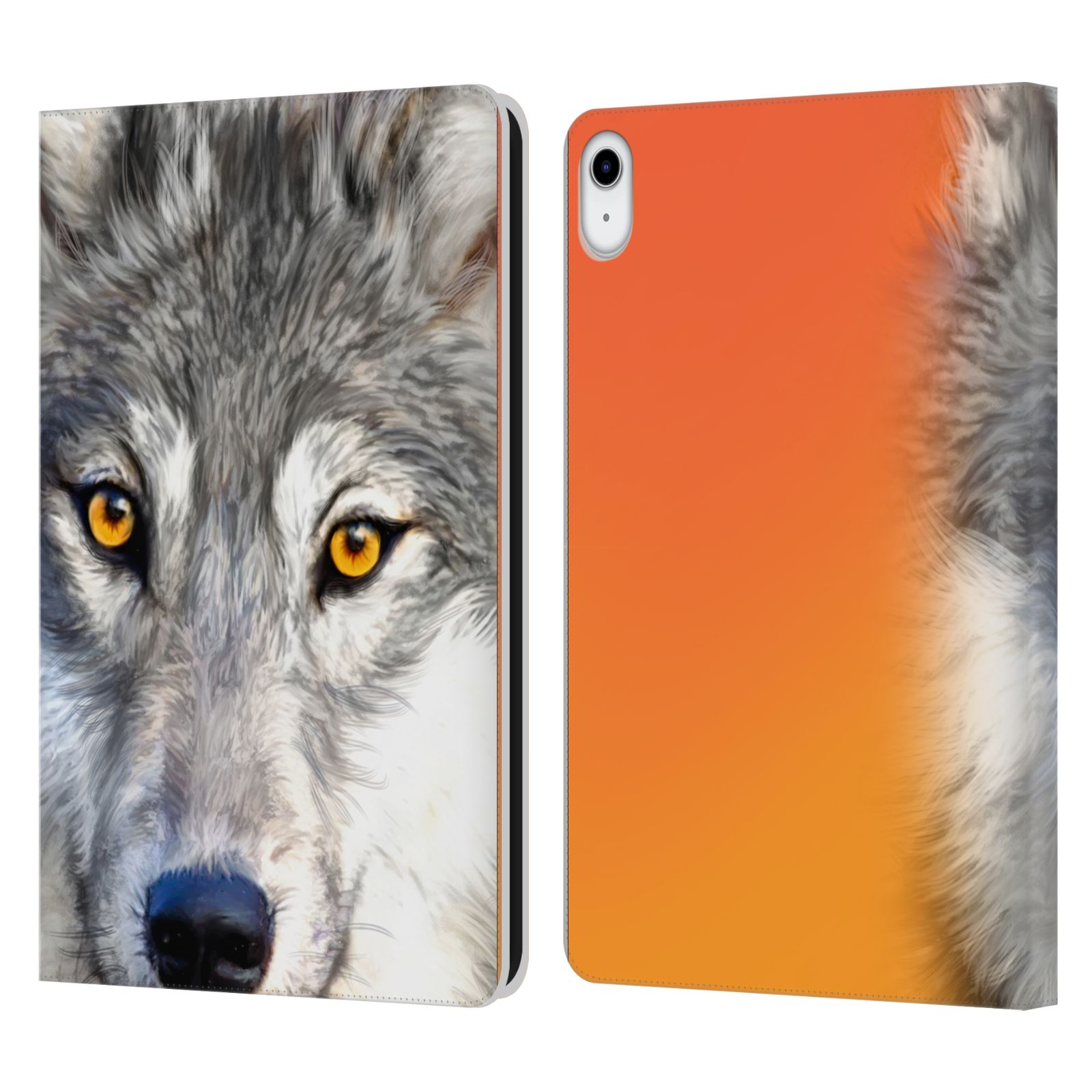 Pouzdro pro tablet Apple Ipad 10.9 (2022) - HEAD CASE -  vlk oranžová