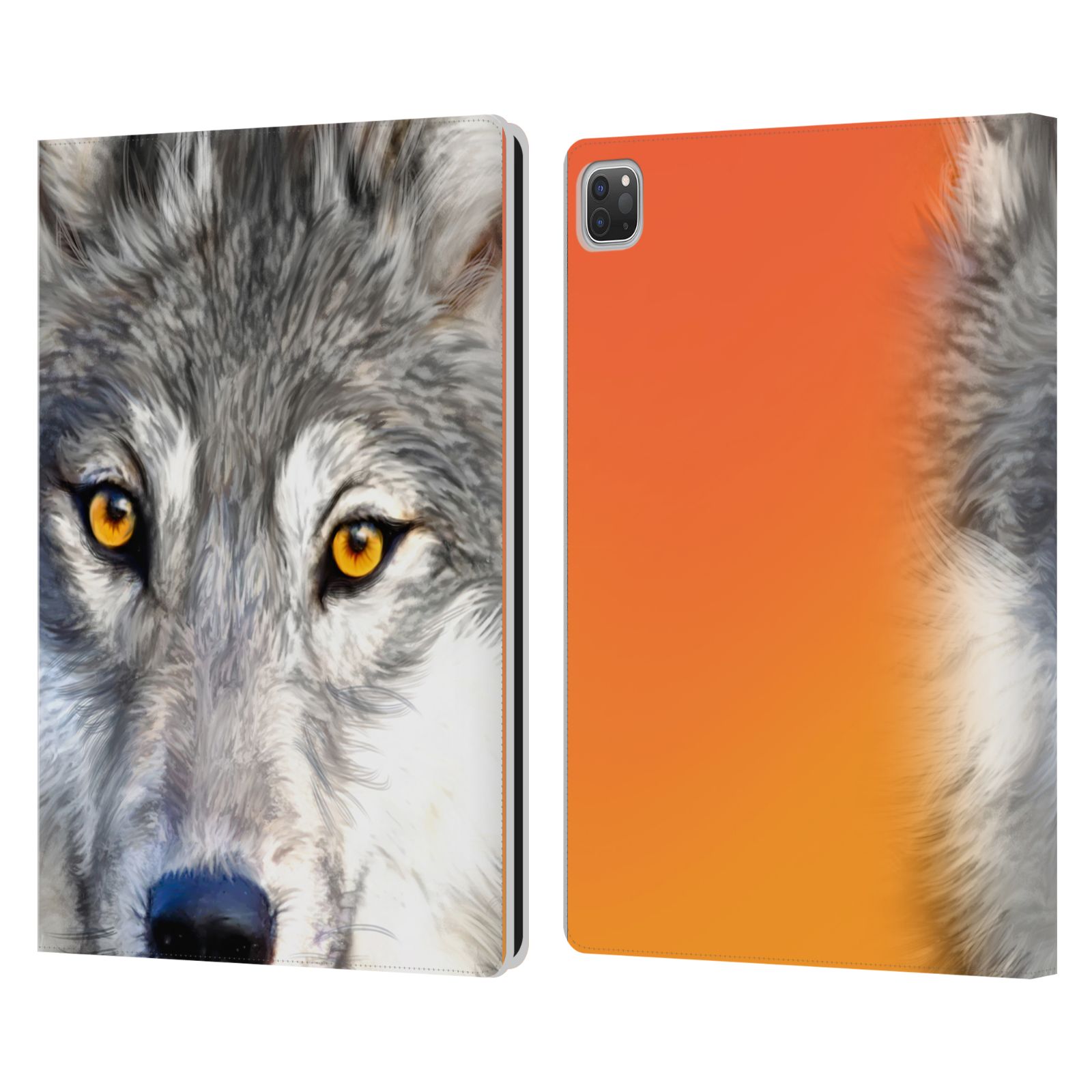 Pouzdro pro tablet Apple Ipad Pro 12.9 - HEAD CASE -  vlk oranžová