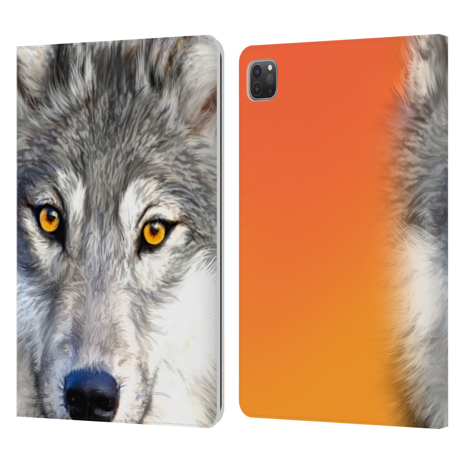 Pouzdro pro tablet Apple Ipad Pro 11 - HEAD CASE -  vlk oranžová