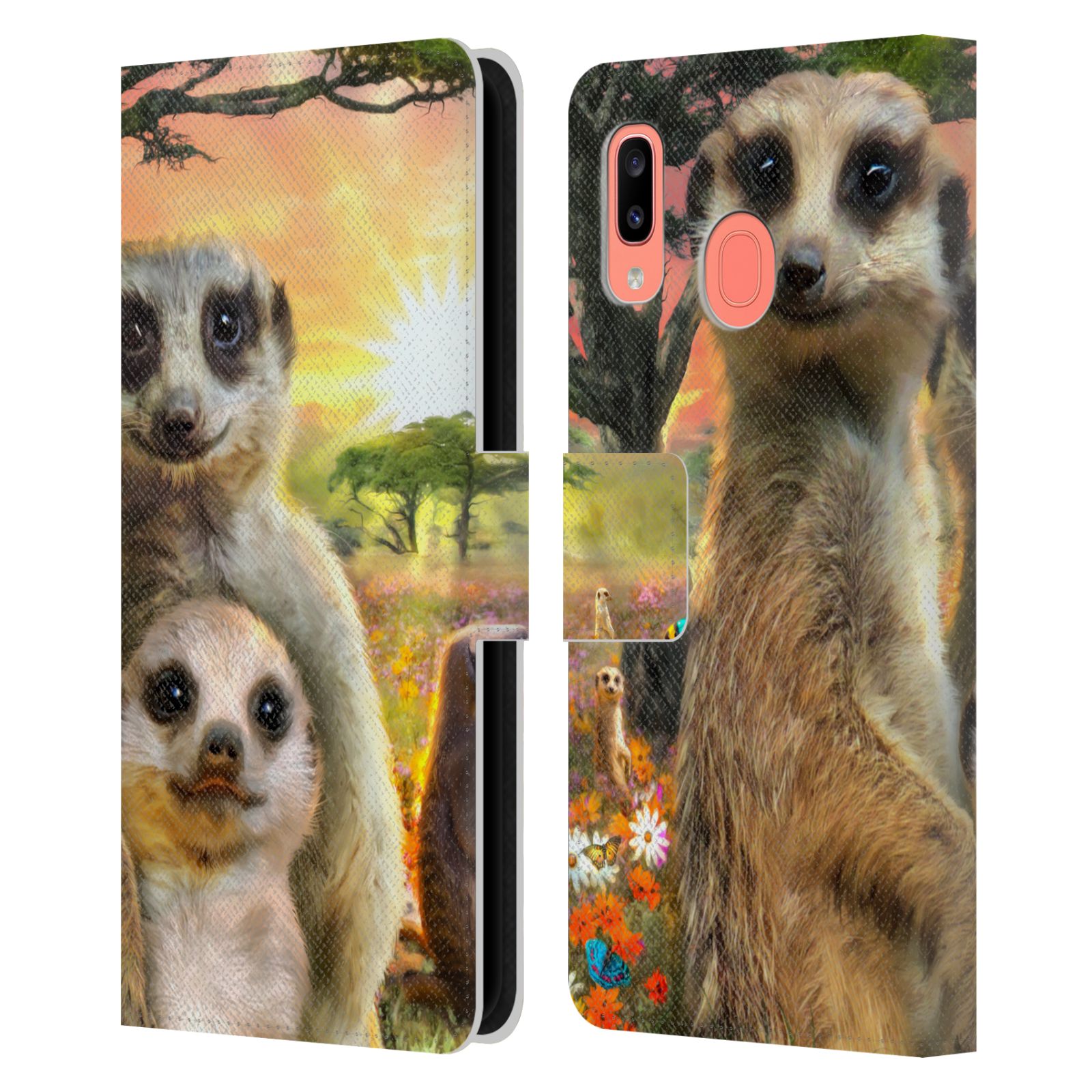 Pouzdro na mobil Samsung Galaxy A20 - Head Case - malé surikaty
