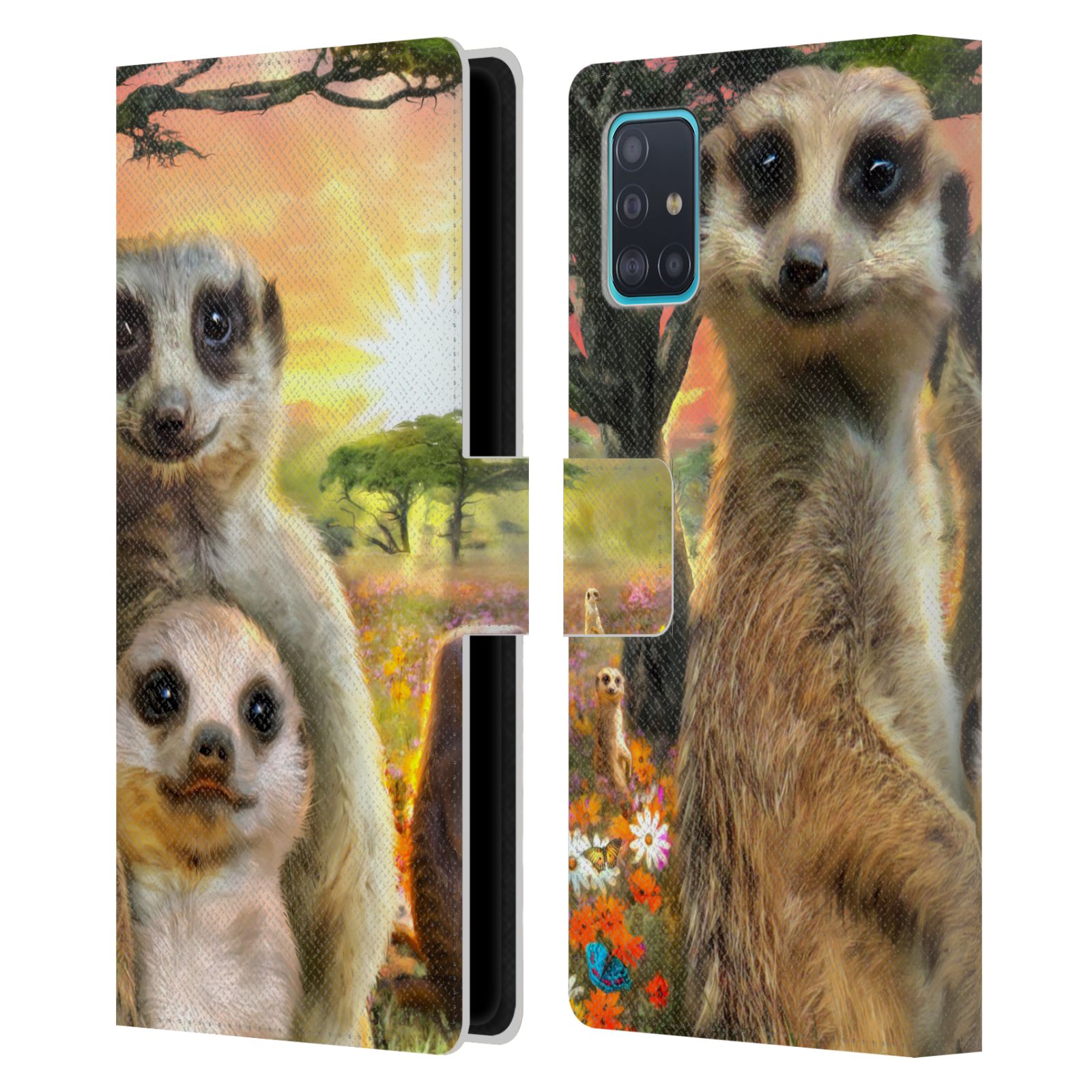 Pouzdro na mobil Samsung Galaxy A51 (A515F) - Head Case - malé surikaty
