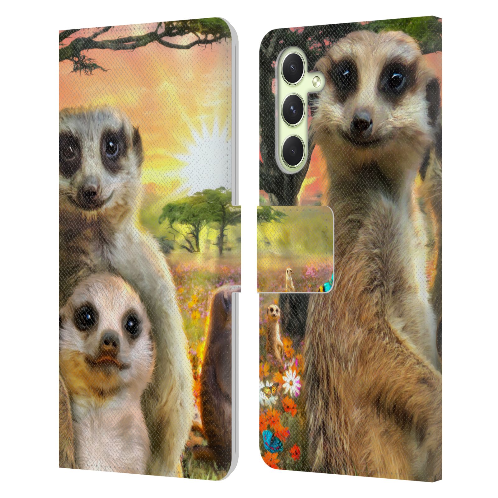 Pouzdro HEAD CASE na mobil Samsung Galaxy A54 5G  malé surikaty