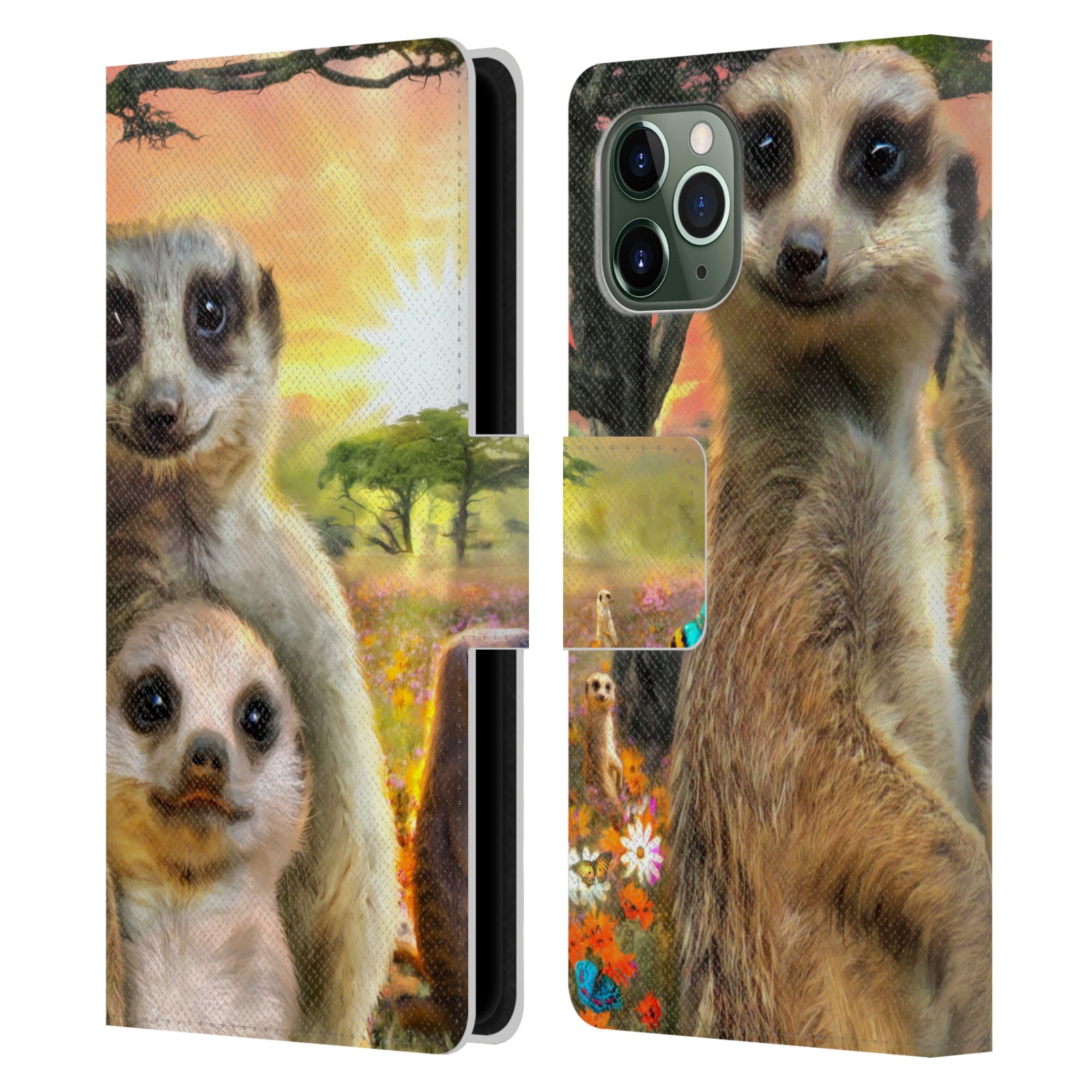 Pouzdro na mobil Apple Iphone 11 PRO - Head Case - malé surikaty