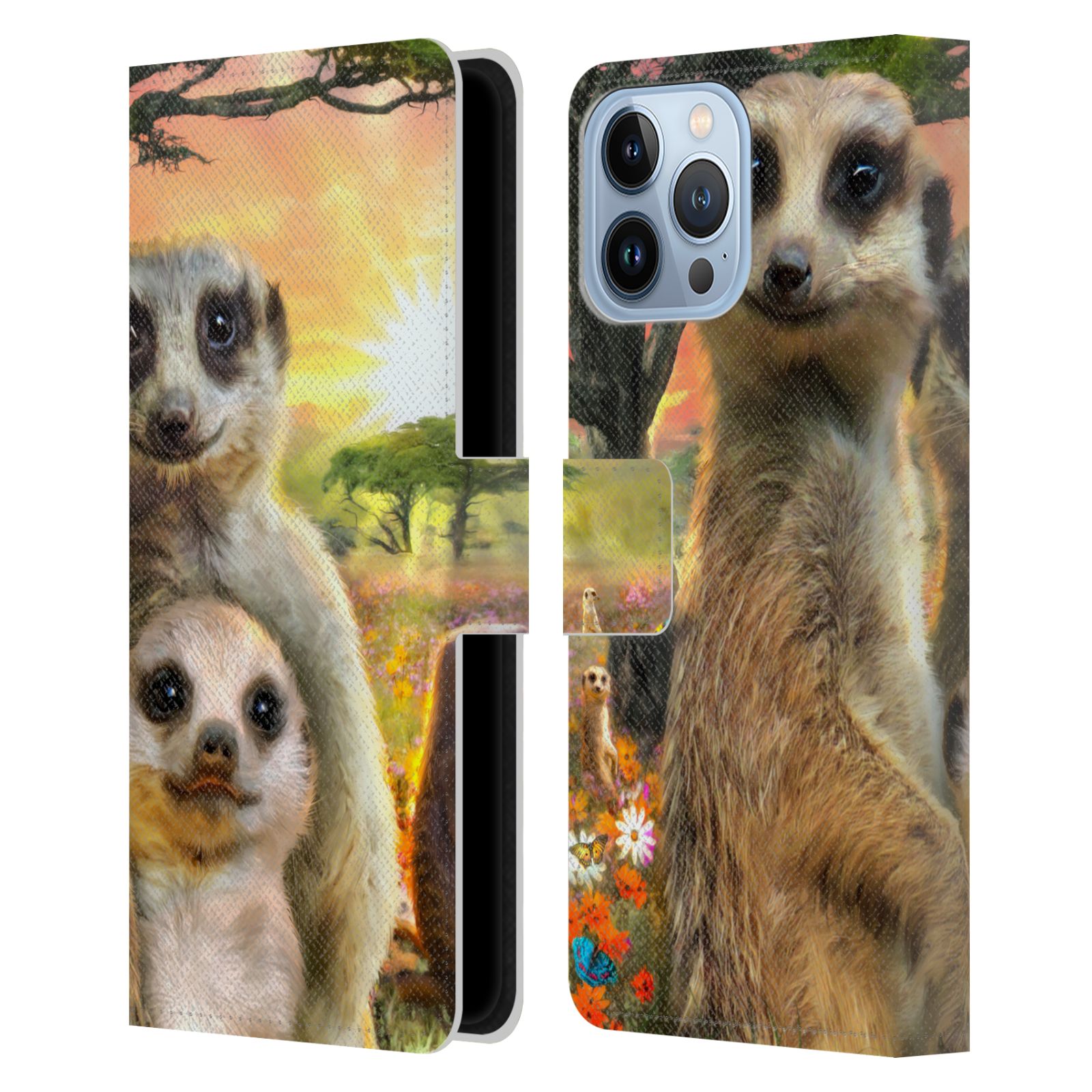Pouzdro HEAD CASE na mobil Apple Iphone 13 PRO MAX  malé surikaty