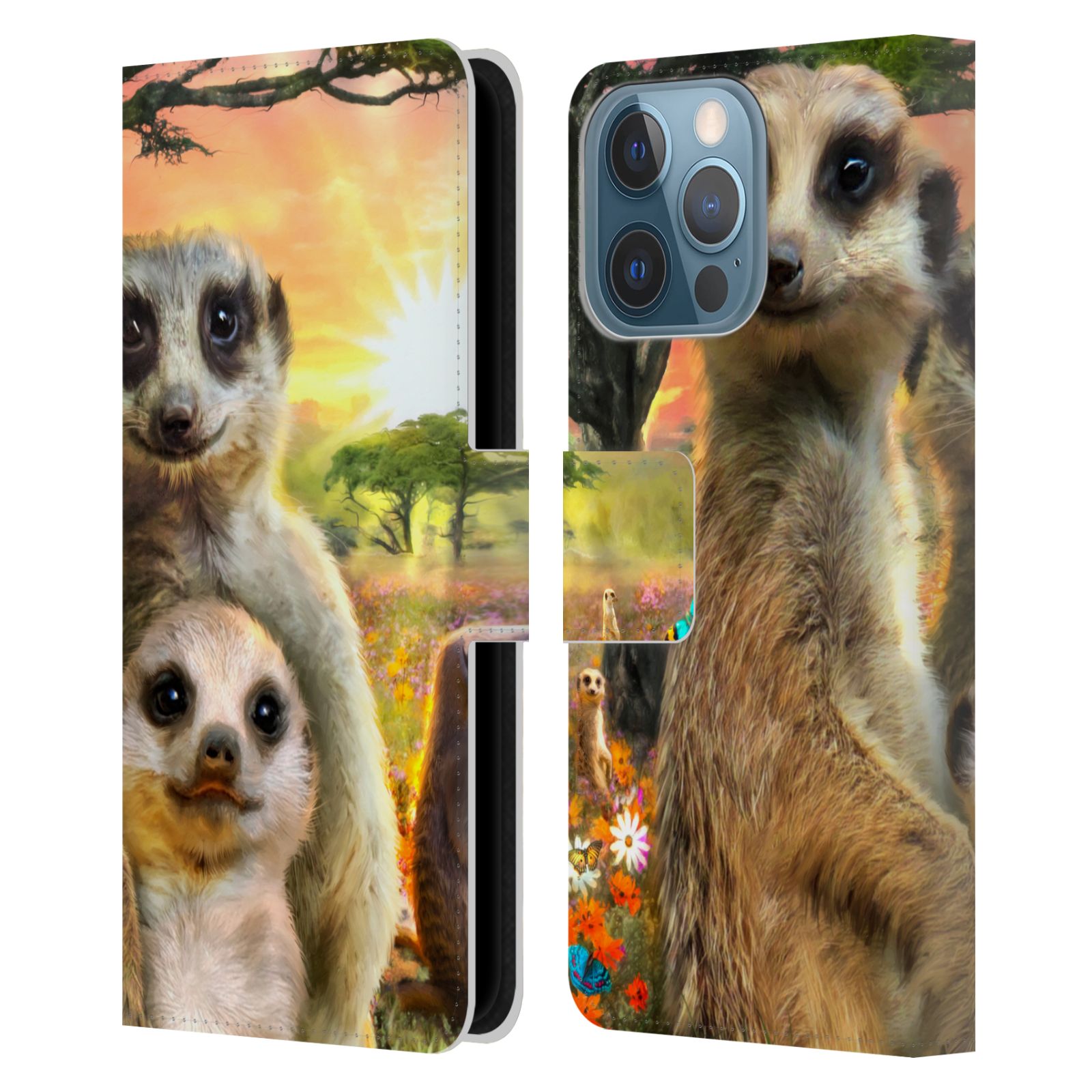 Pouzdro HEAD CASE na mobil Apple Iphone 13 PRO  malé surikaty