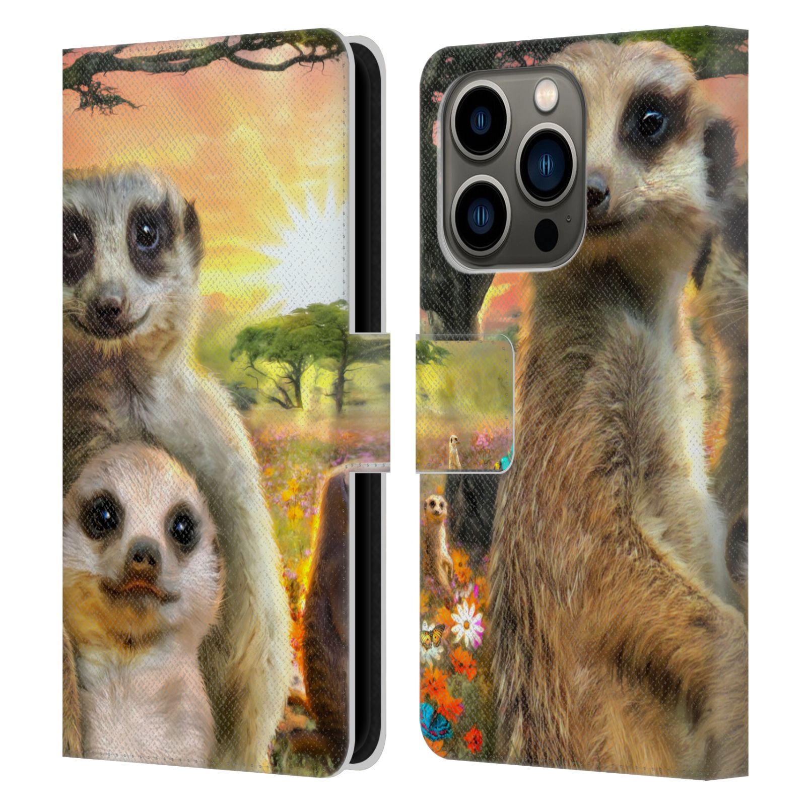 Pouzdro HEAD CASE na mobil Apple Iphone 14 PRO  malé surikaty