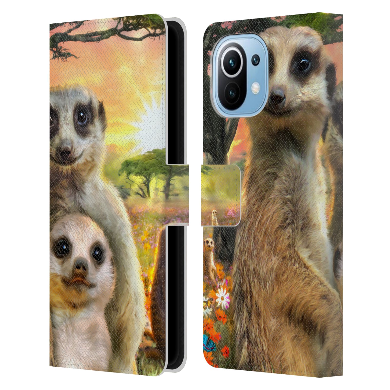 Pouzdro HEAD CASE na mobil Xiaomi Mi 11  malé surikaty