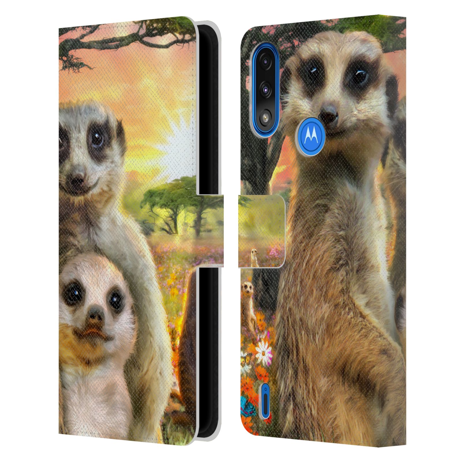 Pouzdro HEAD CASE na mobil Motorola Moto E7 POWER  malé surikaty