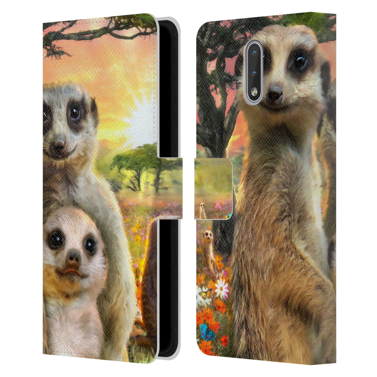 Pouzdro HEAD CASE na mobil Nokia 2.3  malé surikaty