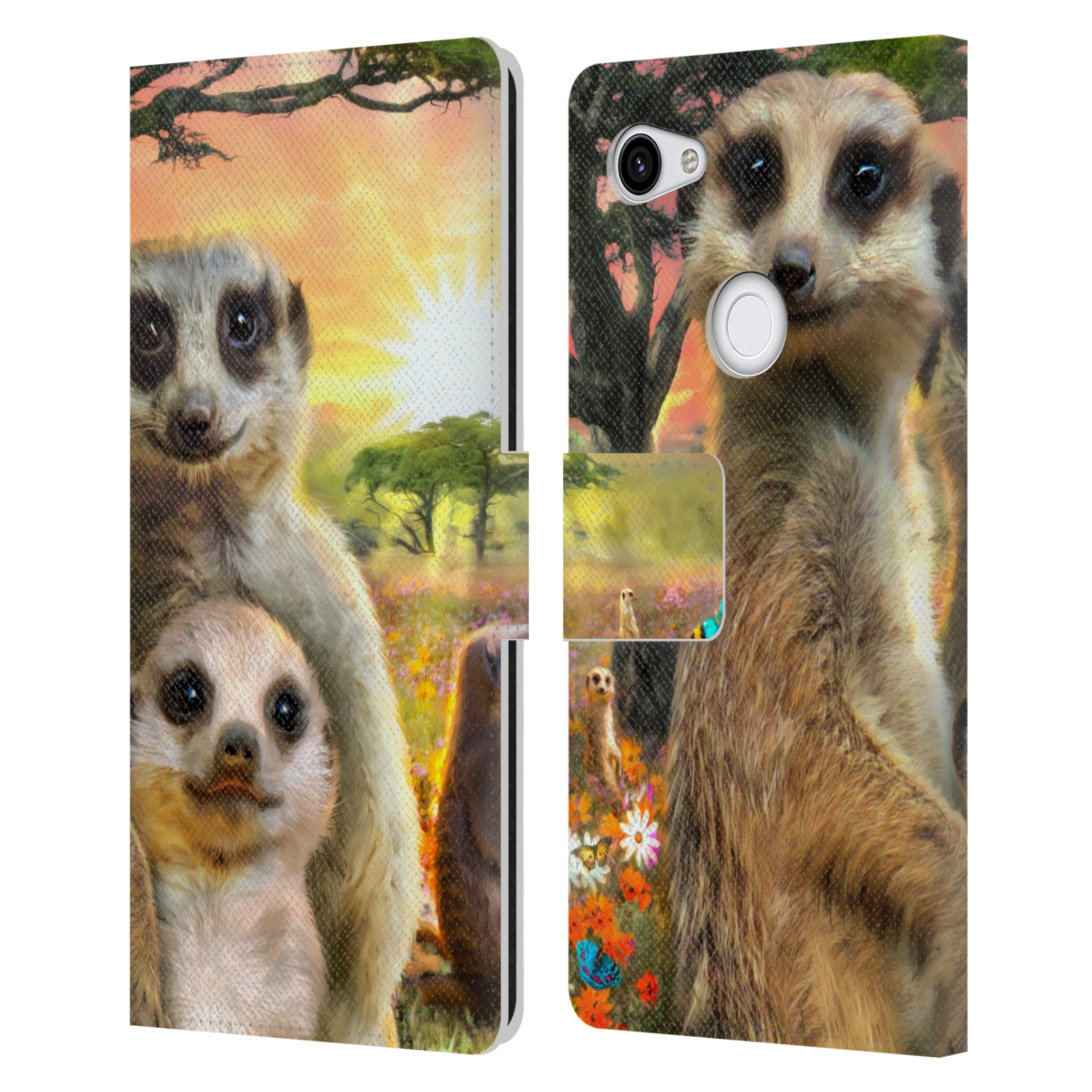 Pouzdro na mobil Google Pixel 3a XL - Head Case - malé surikaty