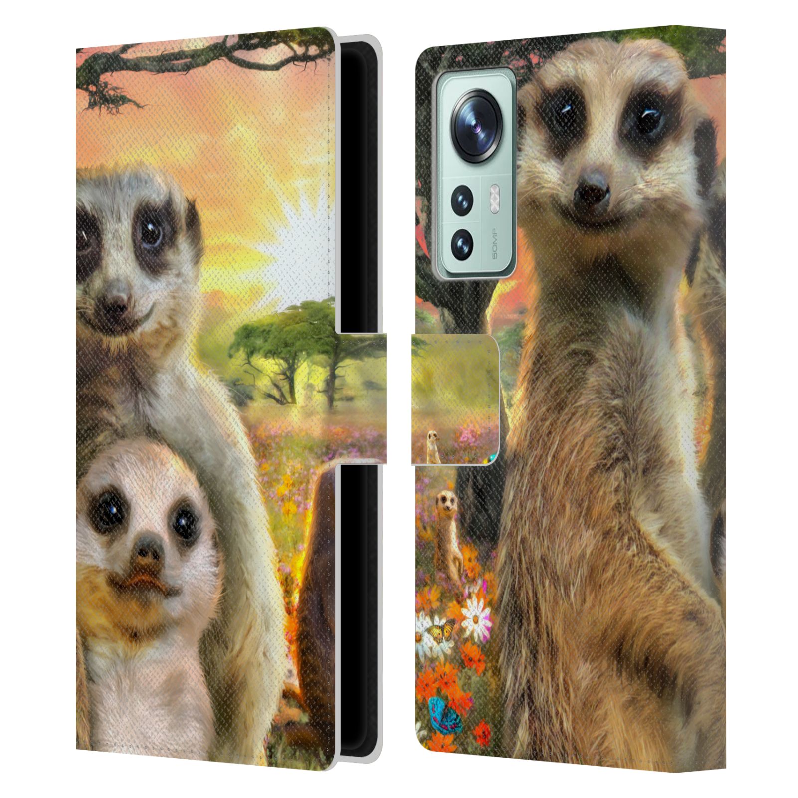 Pouzdro HEAD CASE na mobil Xiaomi 12  malé surikaty