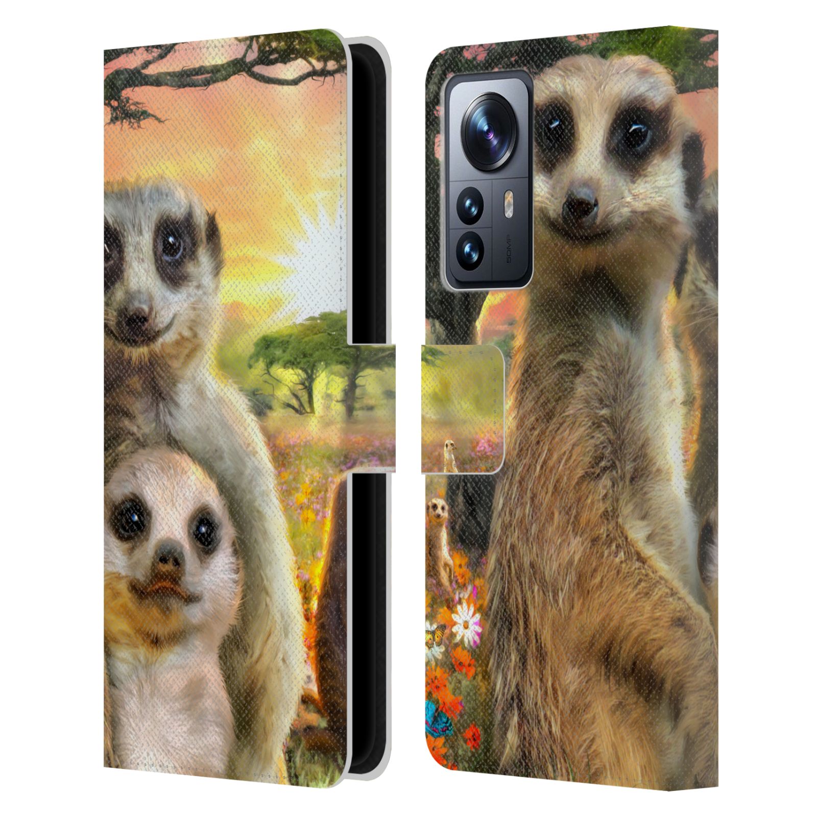 Pouzdro HEAD CASE na mobil Xiaomi 12 PRO  malé surikaty