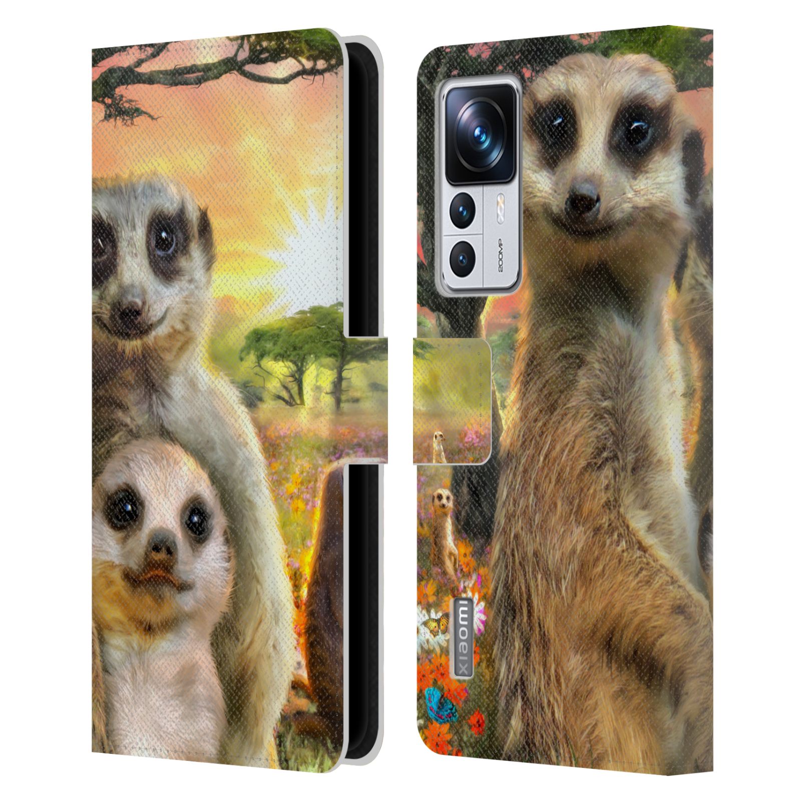 Pouzdro HEAD CASE na mobil Xiaomi 12T PRO  malé surikaty